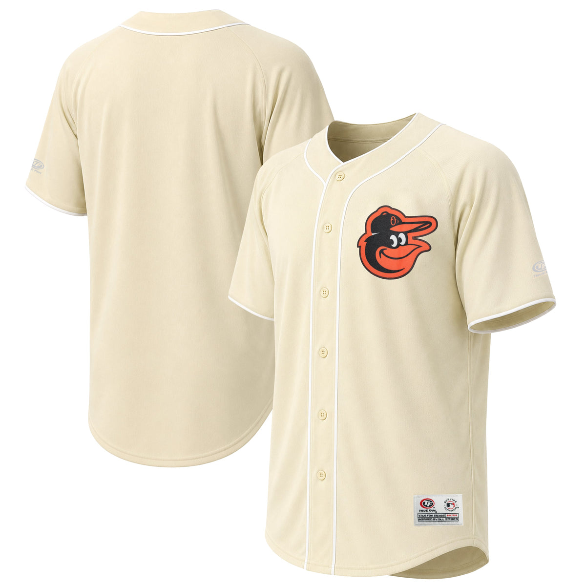 Men's Baltimore Orioles Stitches Cream Fashion Jersey