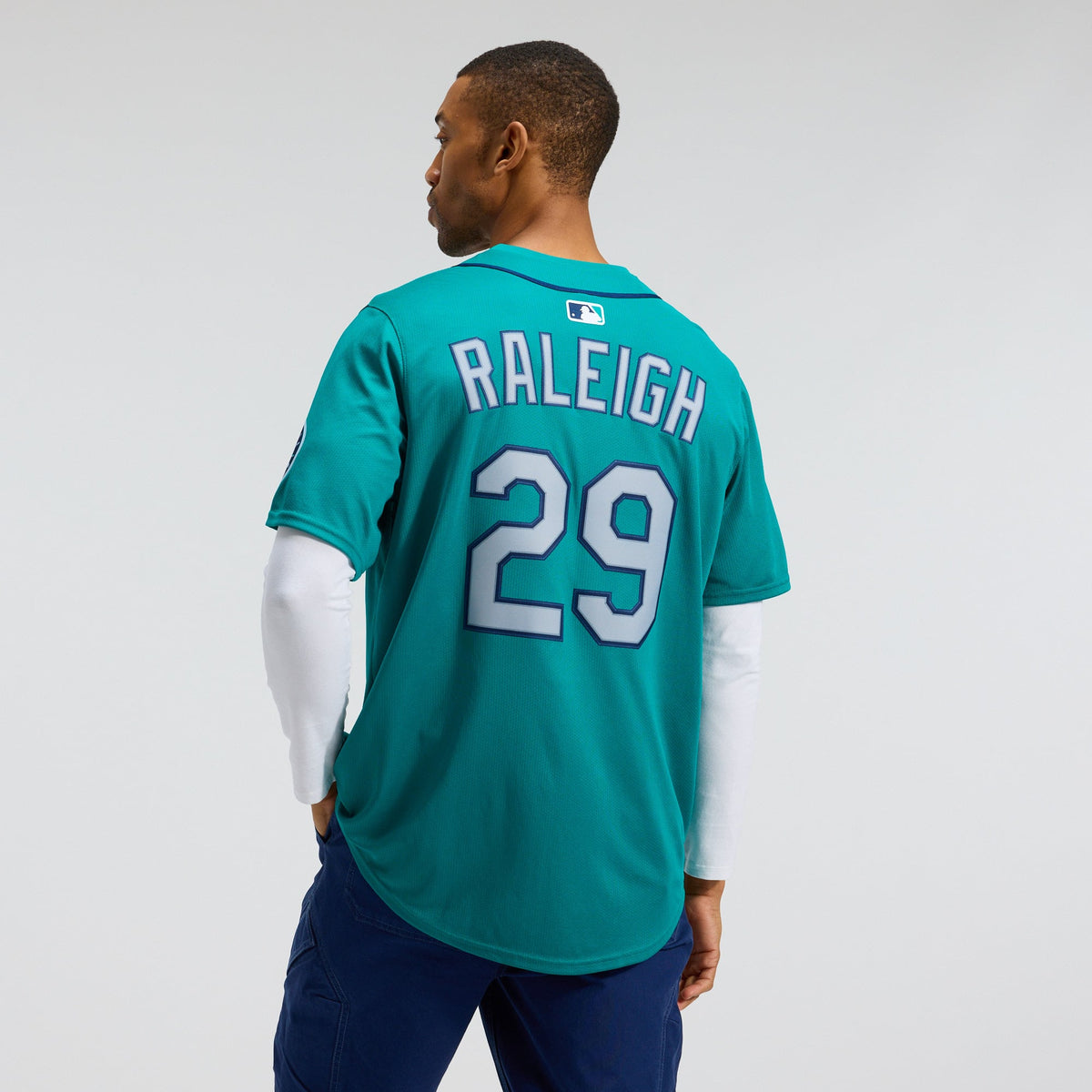 Men's Seattle Mariners Cal Raleigh Nike Teal Alternate Limited Jersey