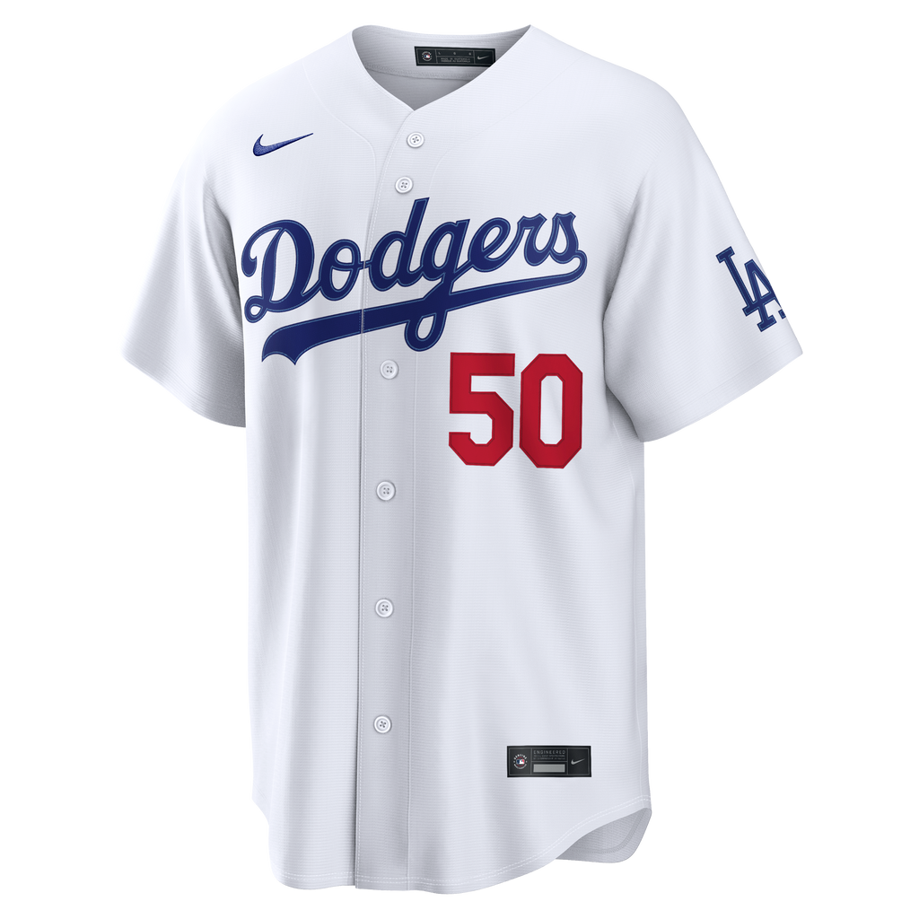 Men's Los Angeles Dodgers Mookie Betts Nike White Home Stadium Jersey