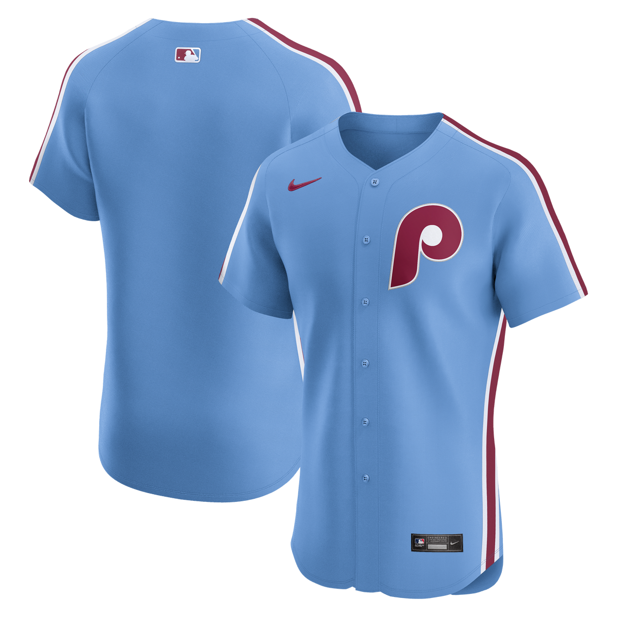 Men's Philadelphia Phillies Nike Light Blue Alternate Elite Jersey