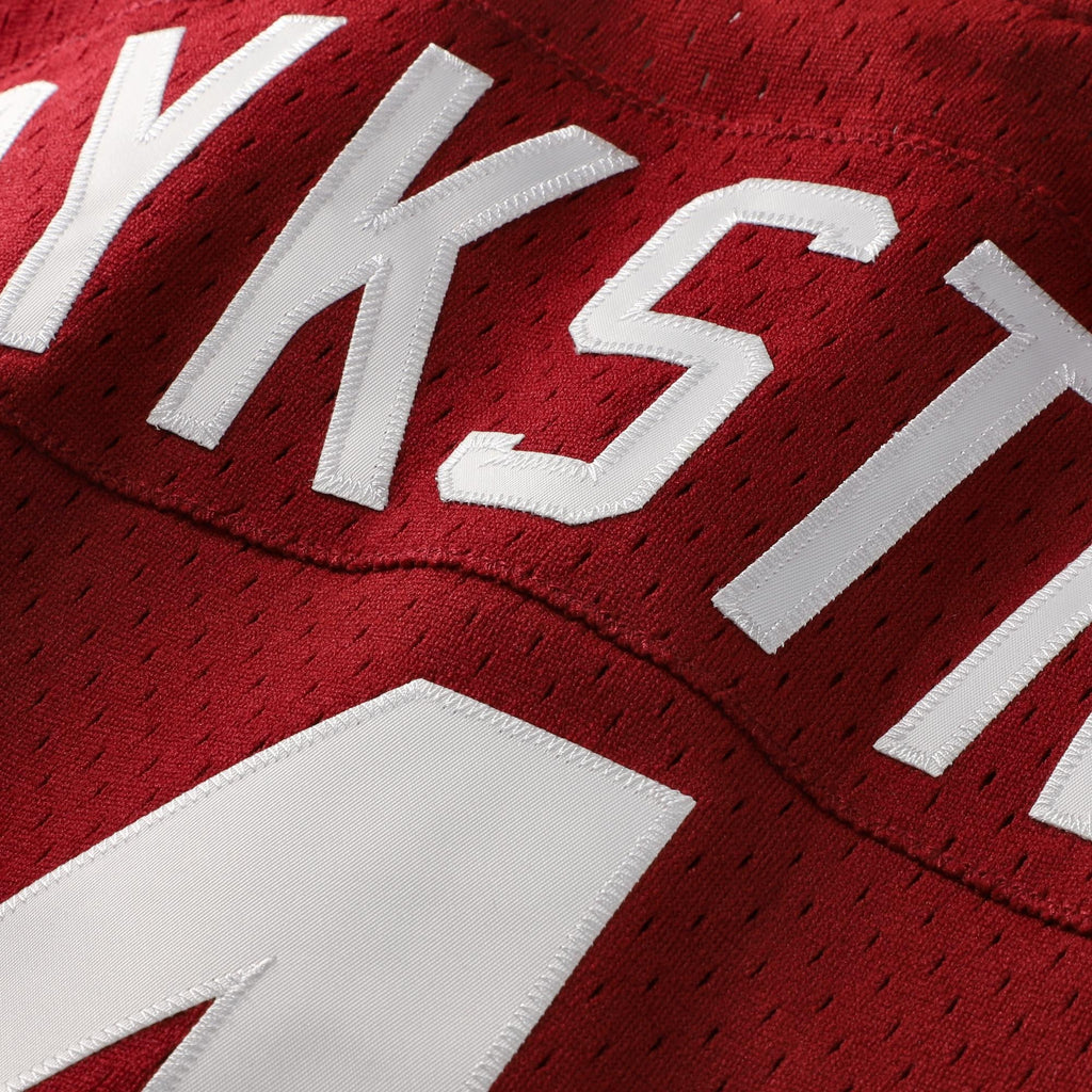 Men's Philadelphia Phillies Lenny Dykstra Mitchell & Ness Scarlet Authentic Batting Practice Jersey