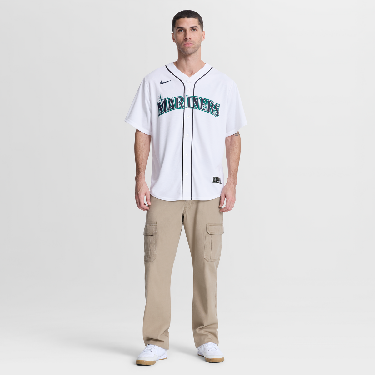 Men's Seattle Mariners Bryce Miller Nike White Home Replica Jersey