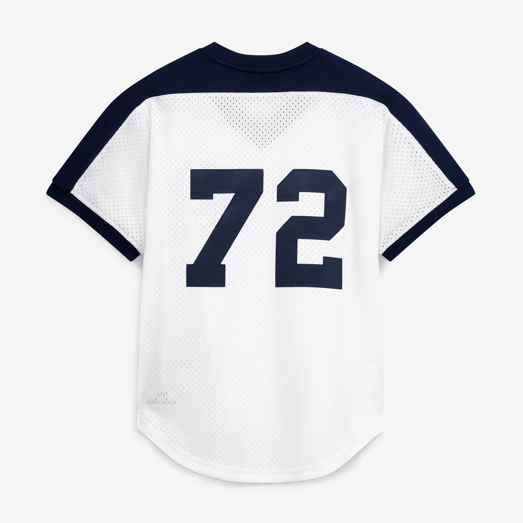 Men's Chicago White Sox Carlton Fisk Mitchell & Ness White Authentic Batting Practice Jersey