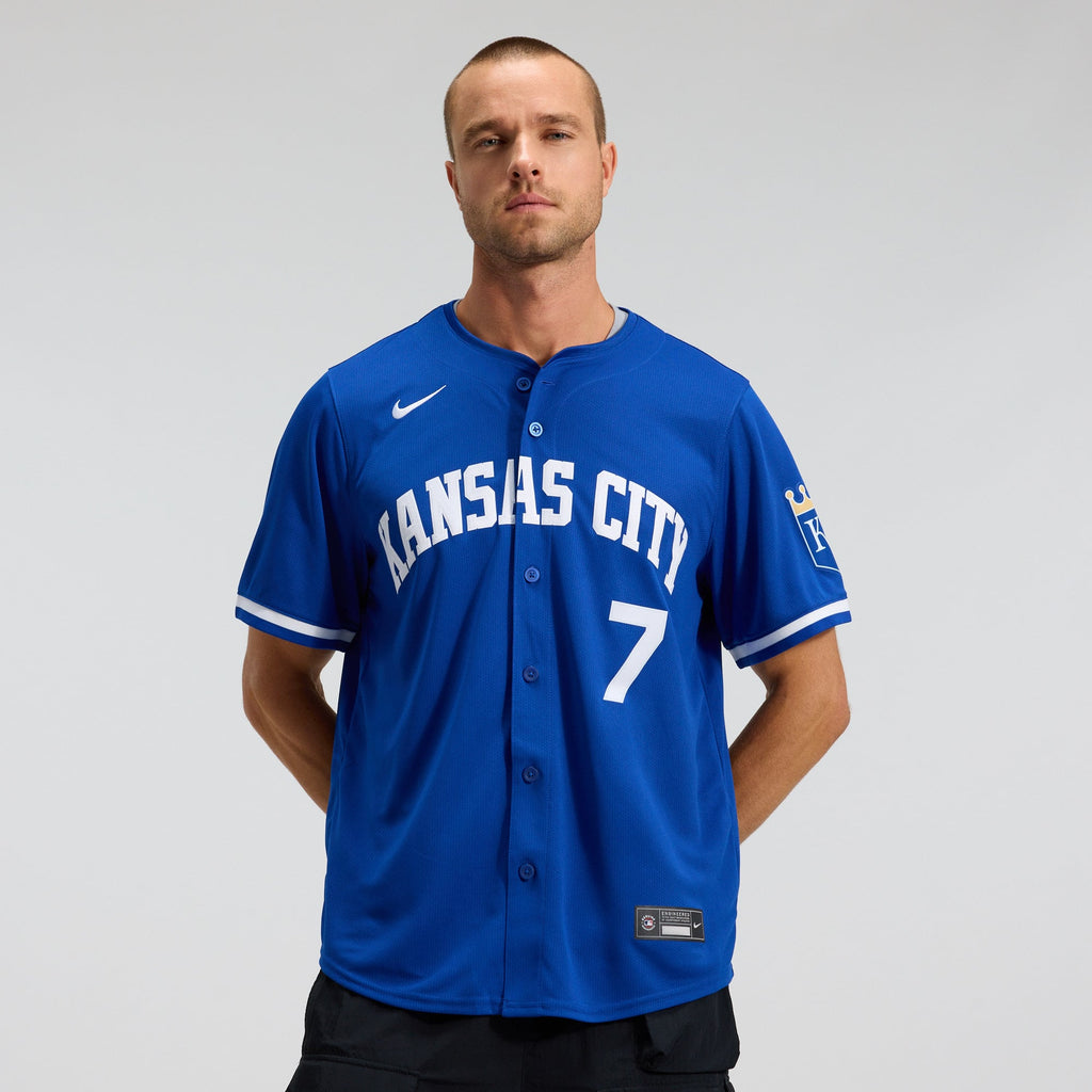 Men's Kansas City Royals Bobby Witt Jr. Nike Royal Alternate 2 Limited Player Jersey