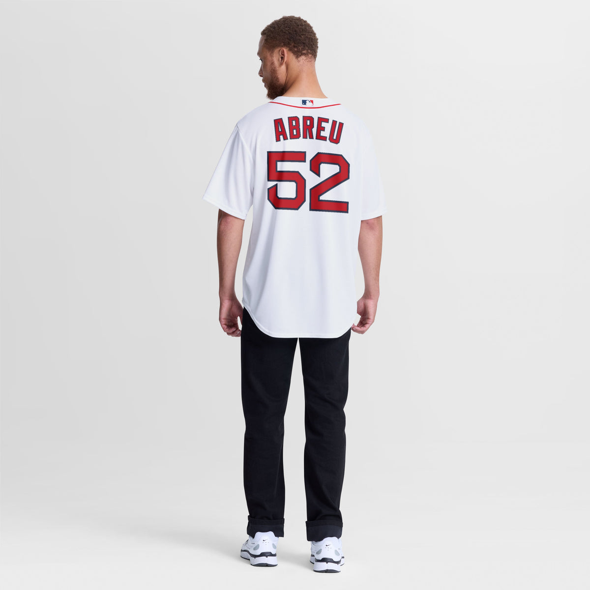 Men's Boston Red Sox Wilyer Abreu Nike White Home Replica Jersey
