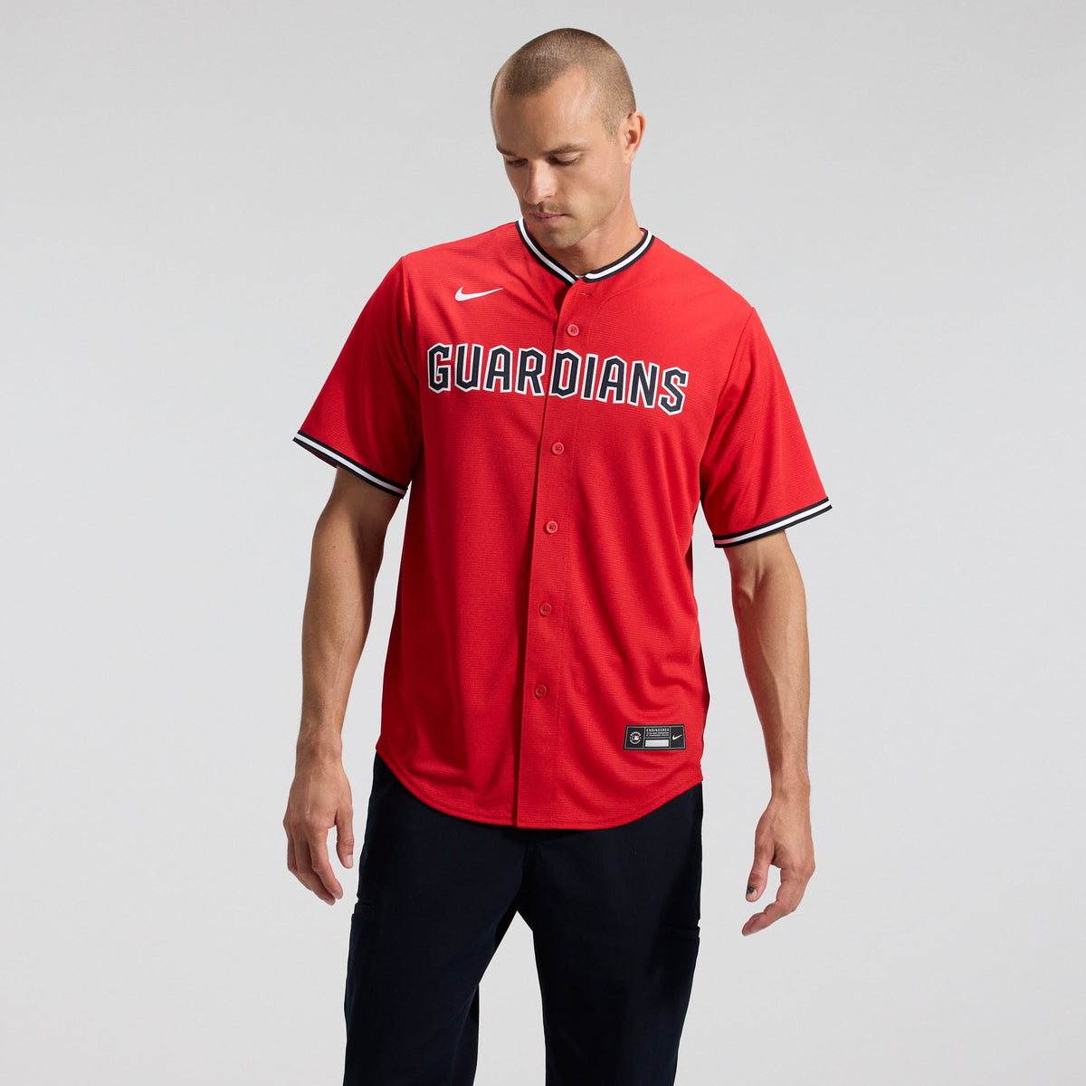 Men's  Cleveland Guardians  Nike Red Alternate 2 Replica Jersey