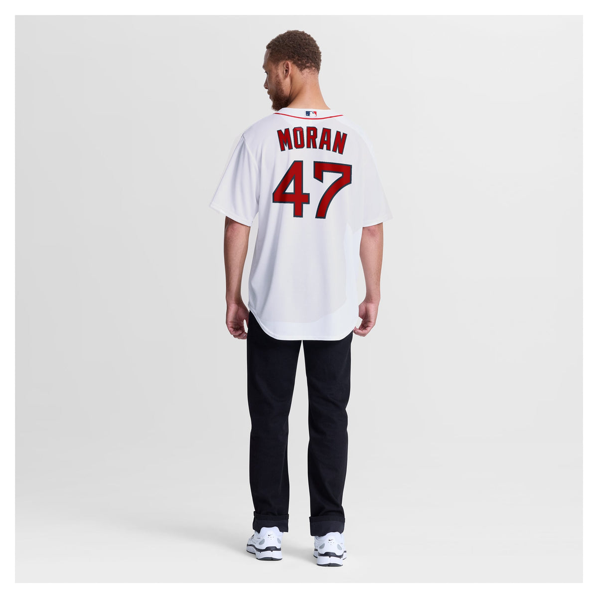 Men's Boston Red Sox Jovani Moran Nike White Home Replica Jersey