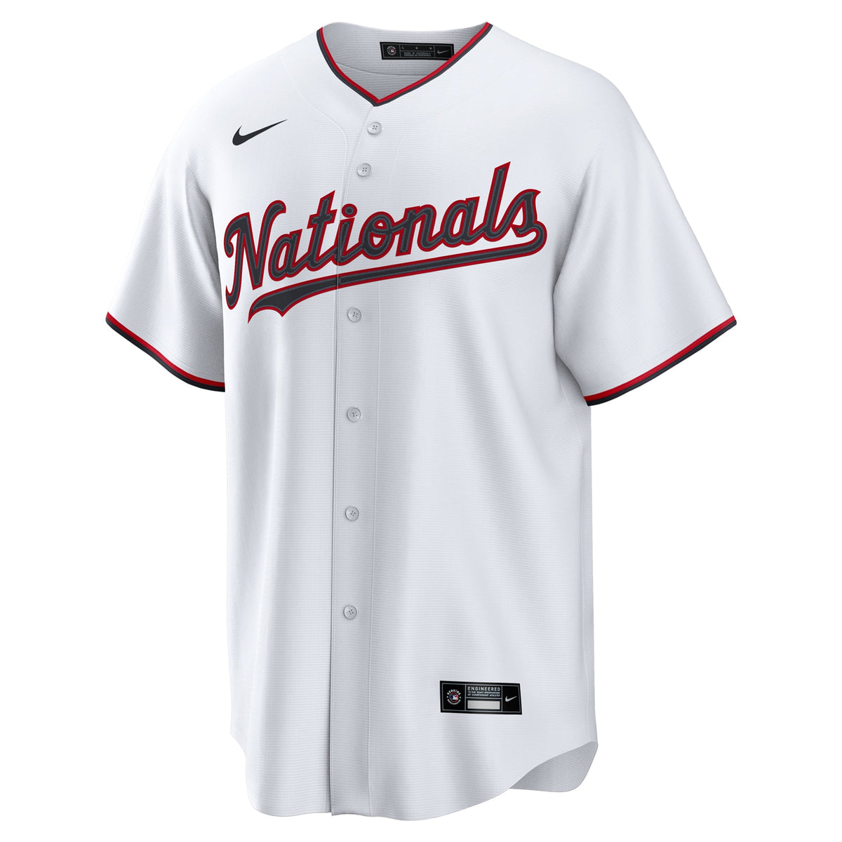 Men's  Washington Nationals  Nike White Home Custom Replica Jersey