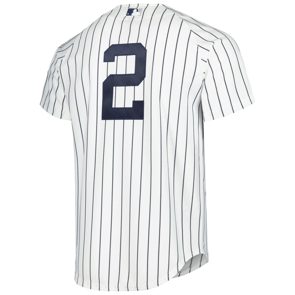 Men's New York Yankees Derek Jeter Mitchell & Ness White Cooperstown Collection Authentic Jersey