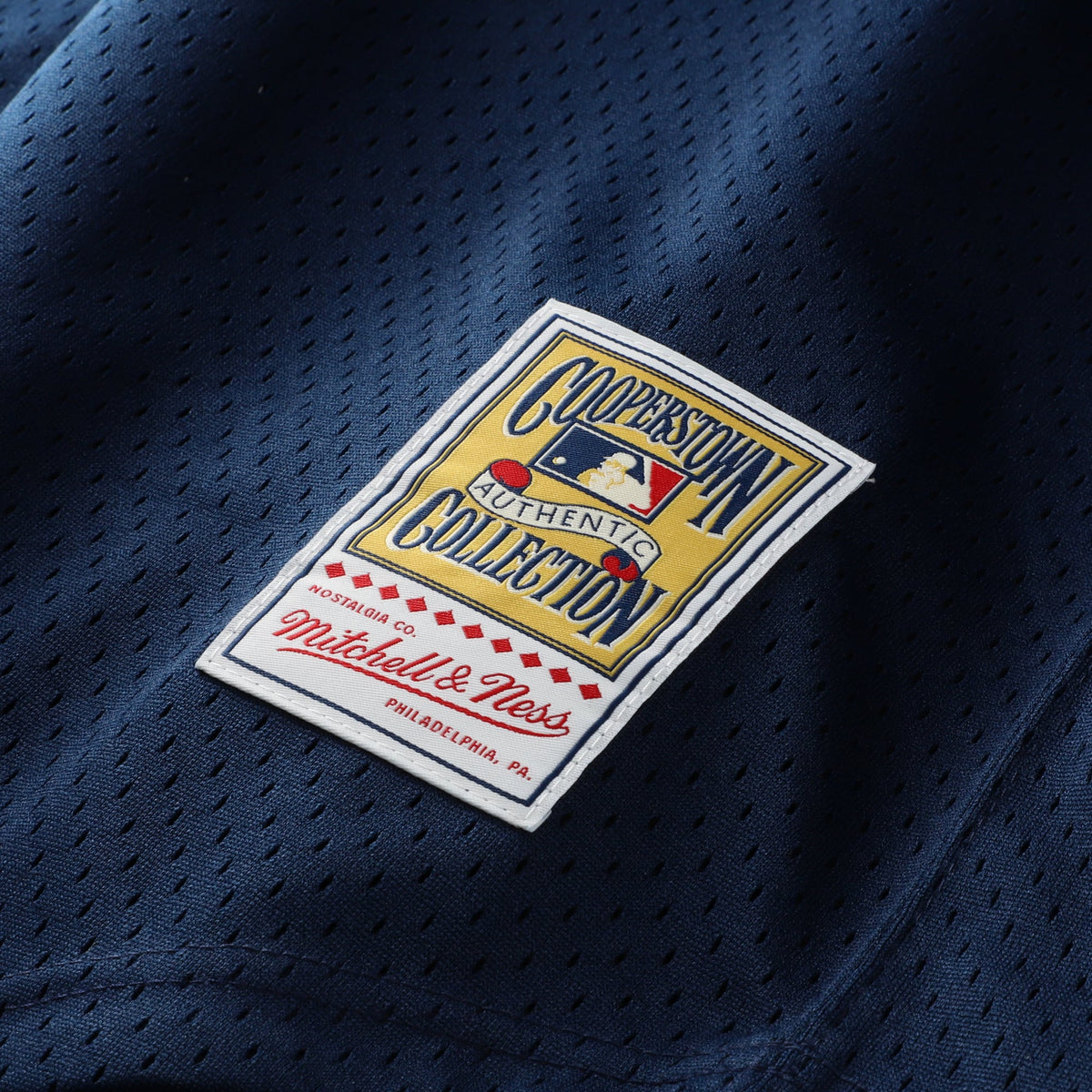 Men's Seattle Mariners Mitchell & Ness Navy Big & Tall Cooperstown Collection Mesh Batting Practice Jersey
