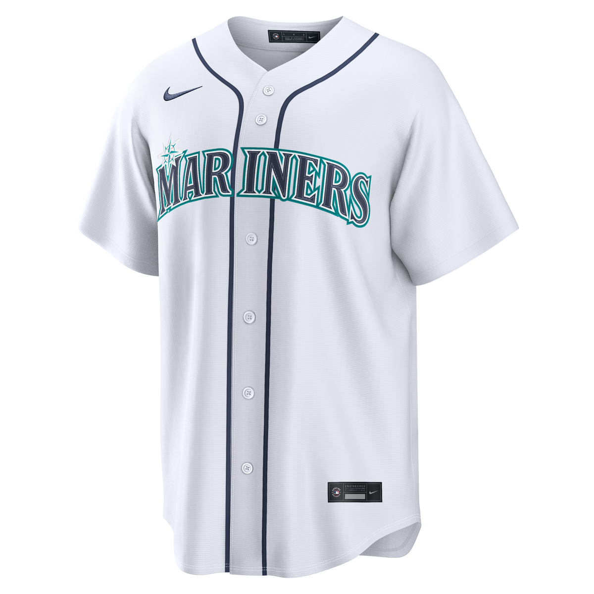 Men's Seattle Mariners Nike White Home Replica Custom Jersey