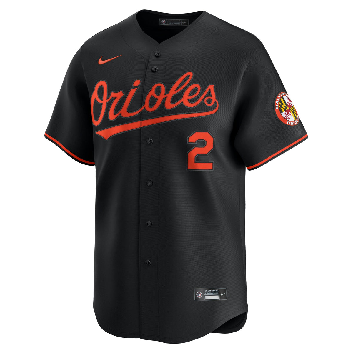 Men's Baltimore Orioles Gunnar Henderson Nike Black Alternate Limited Player Jersey