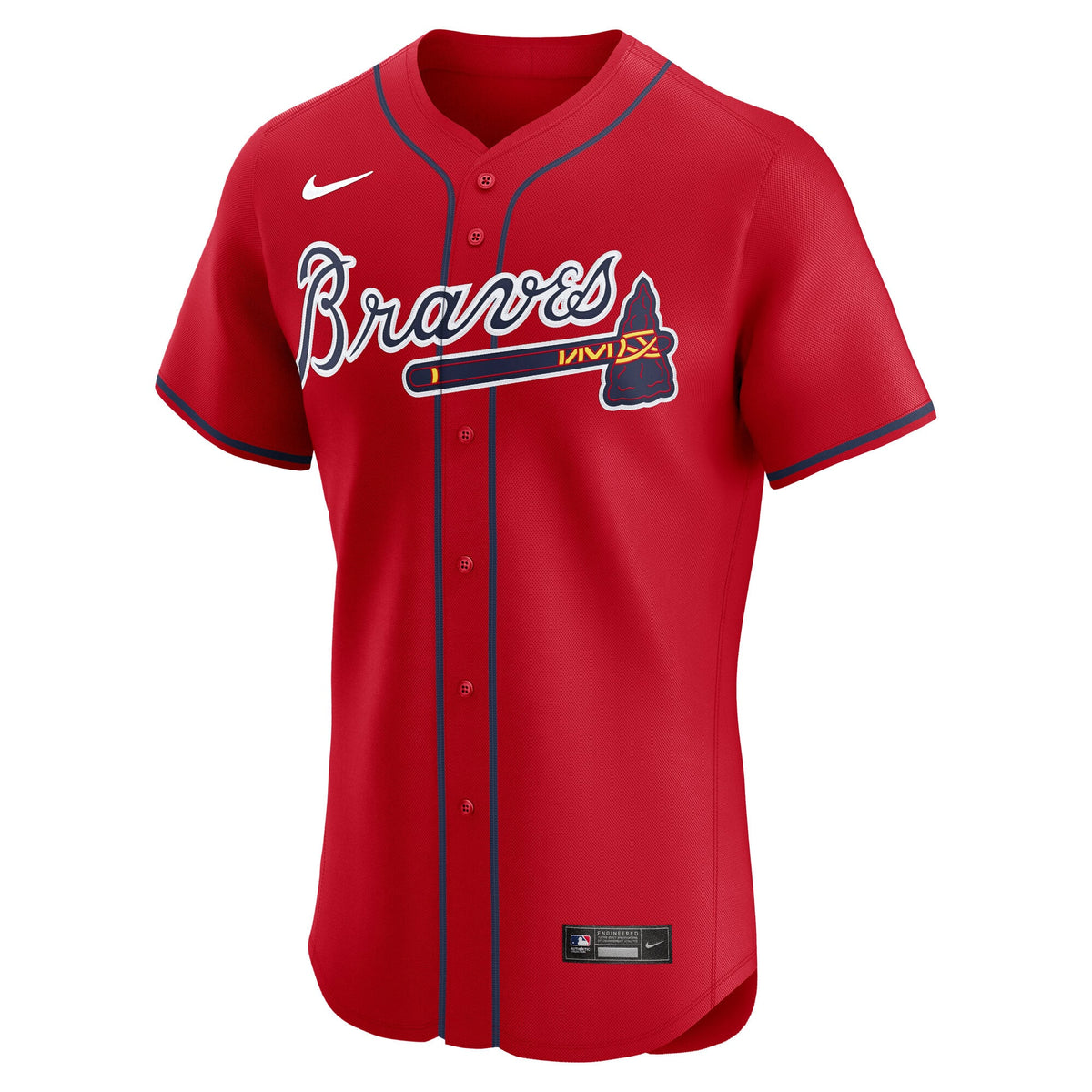 Men's Atlanta Braves Nike Red Alternate Elite Jersey