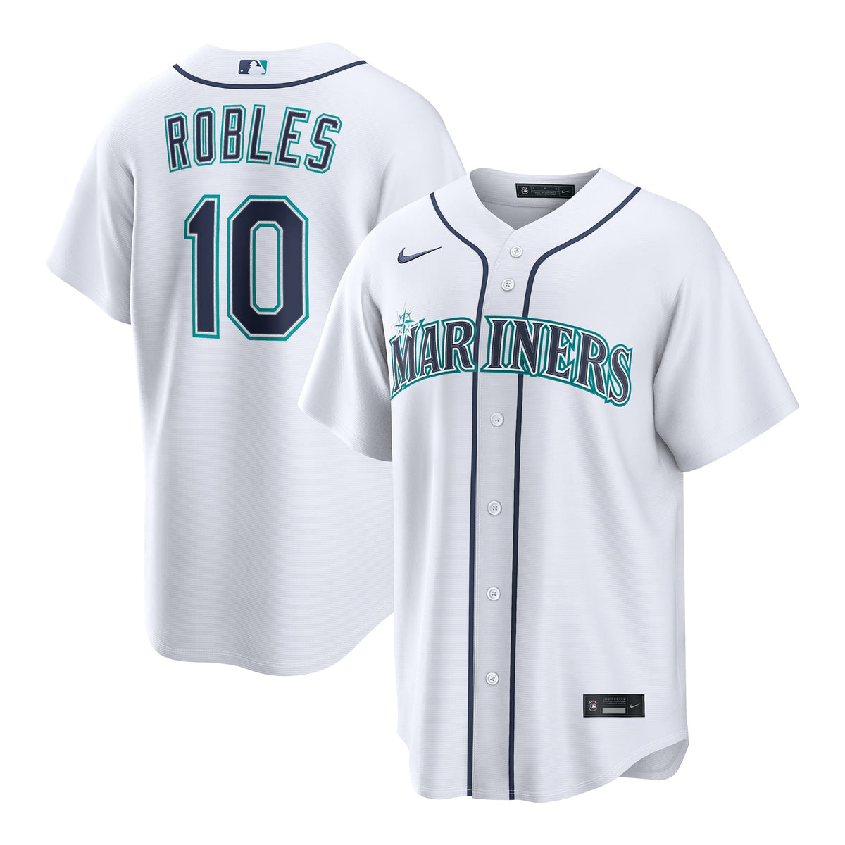 Men's Seattle Mariners Victor Robles Nike White Home Replica Jersey
