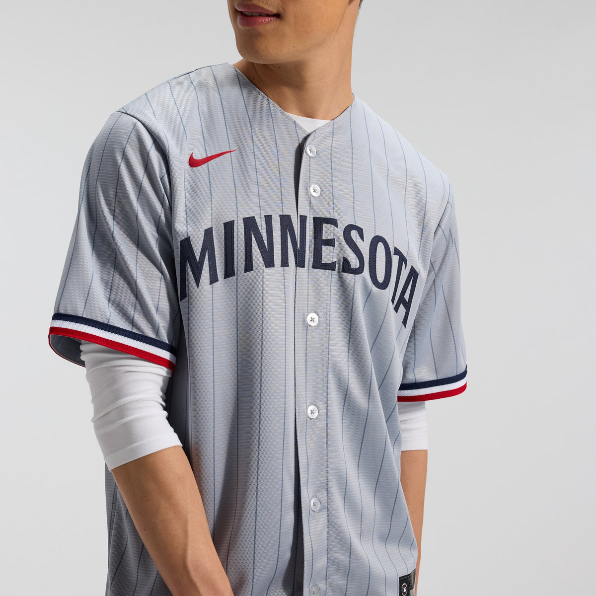 Men's Minnesota Twins Nike Gray Road Replica Team Jersey