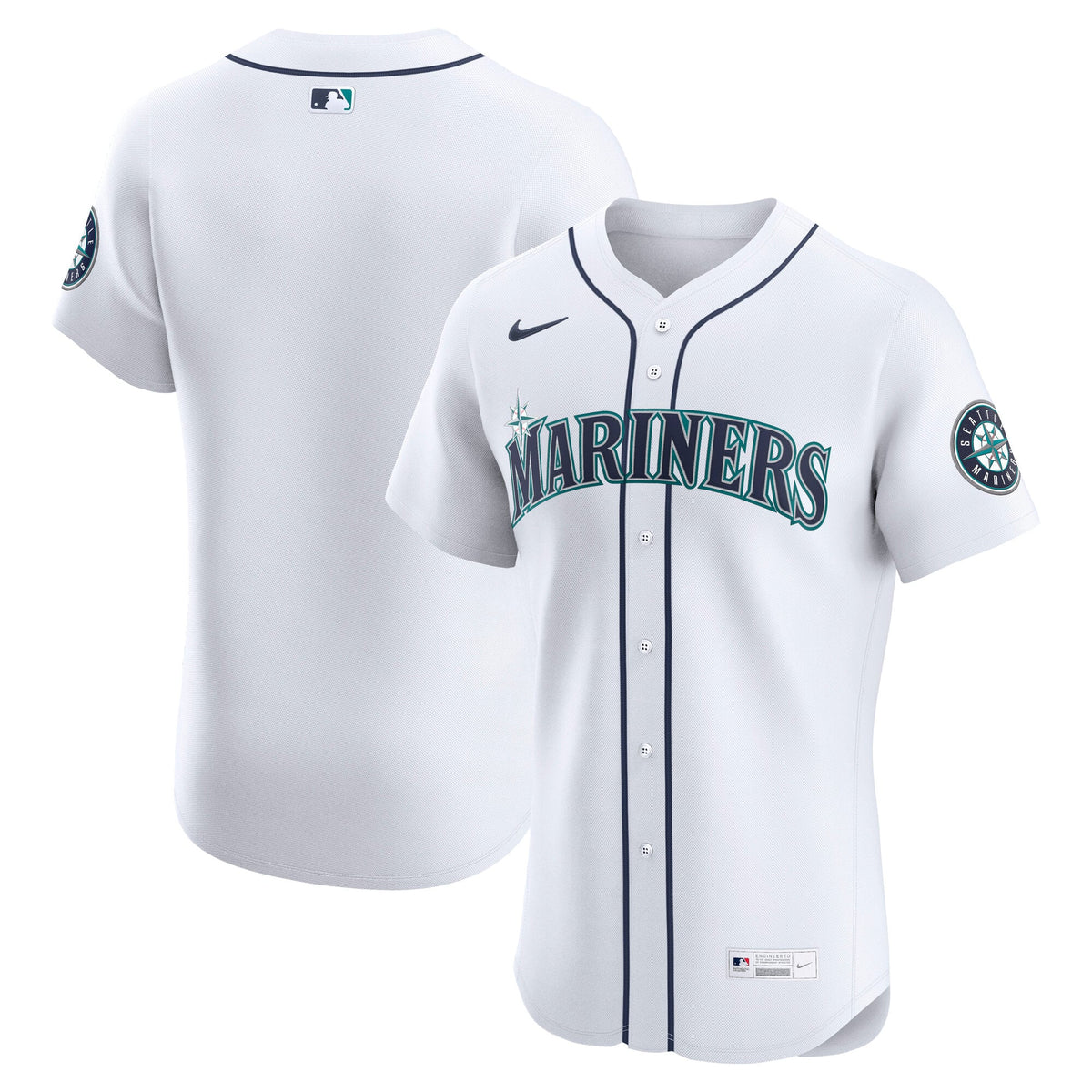 Men's Seattle Mariners Nike White Home Elite Jersey