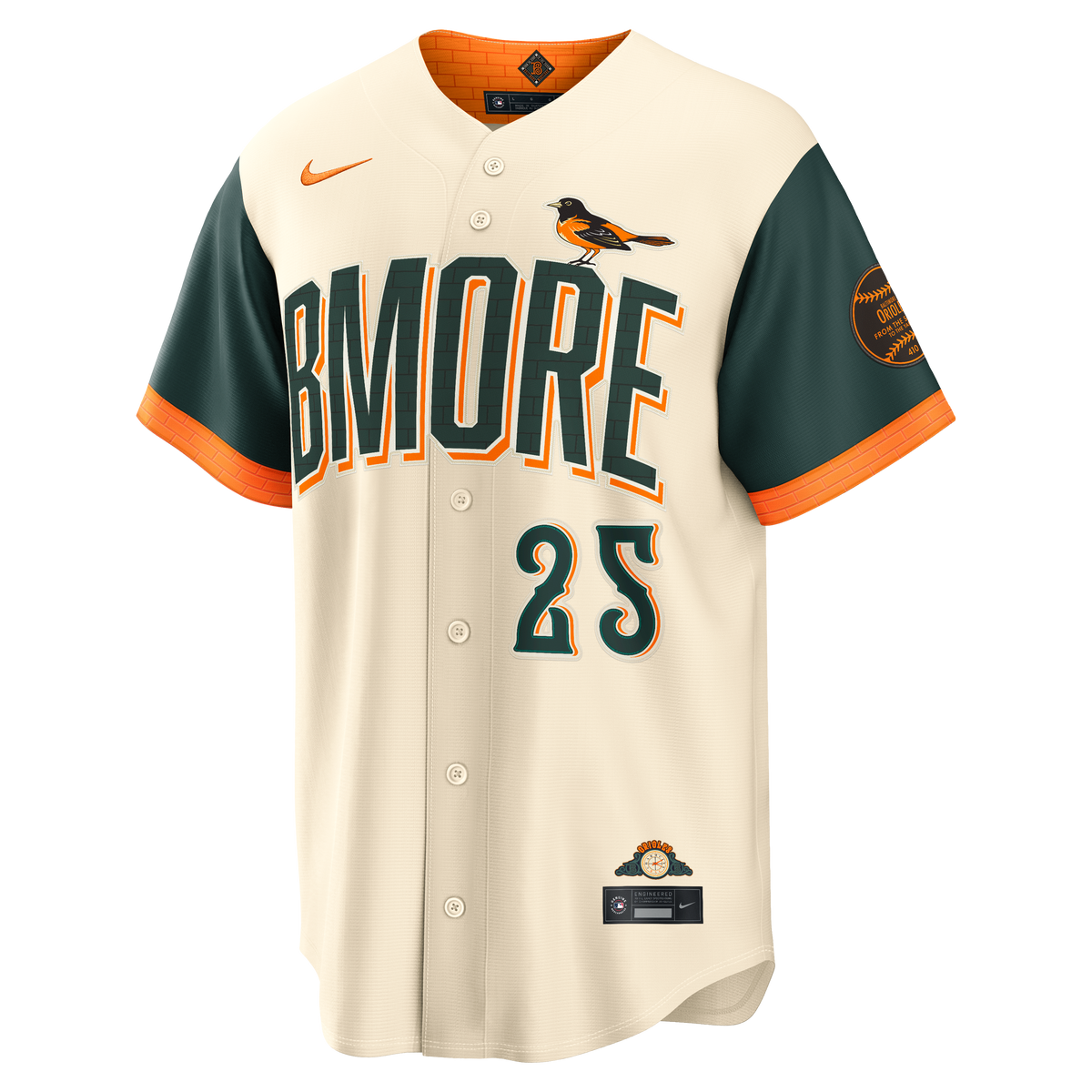 Men's Baltimore Orioles Pete Alonso Nike Cream 2026 City Connect Stadium Jersey