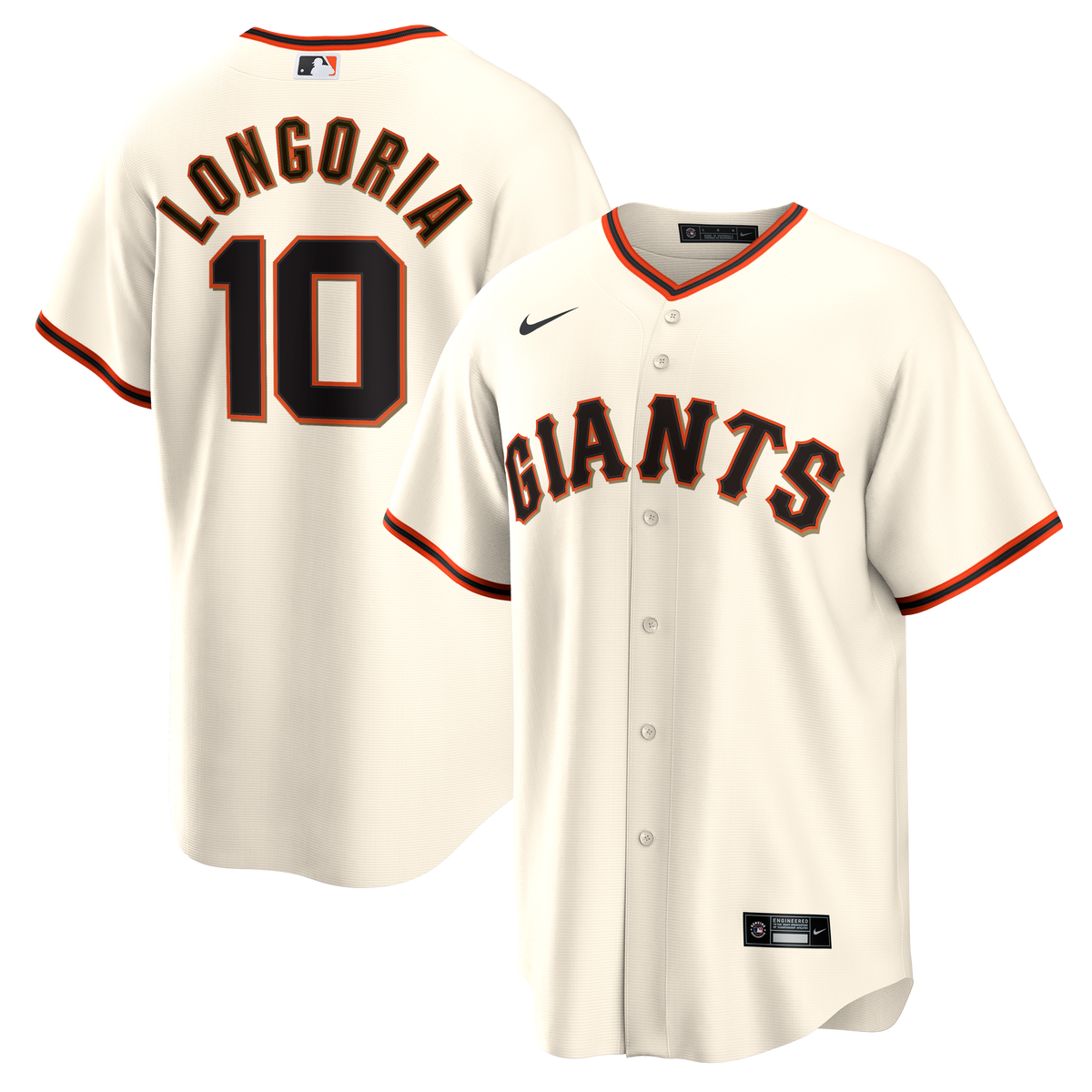 Men's San Francisco Giants Evan Longoria Nike Cream Home Retired Player Replica Jersey