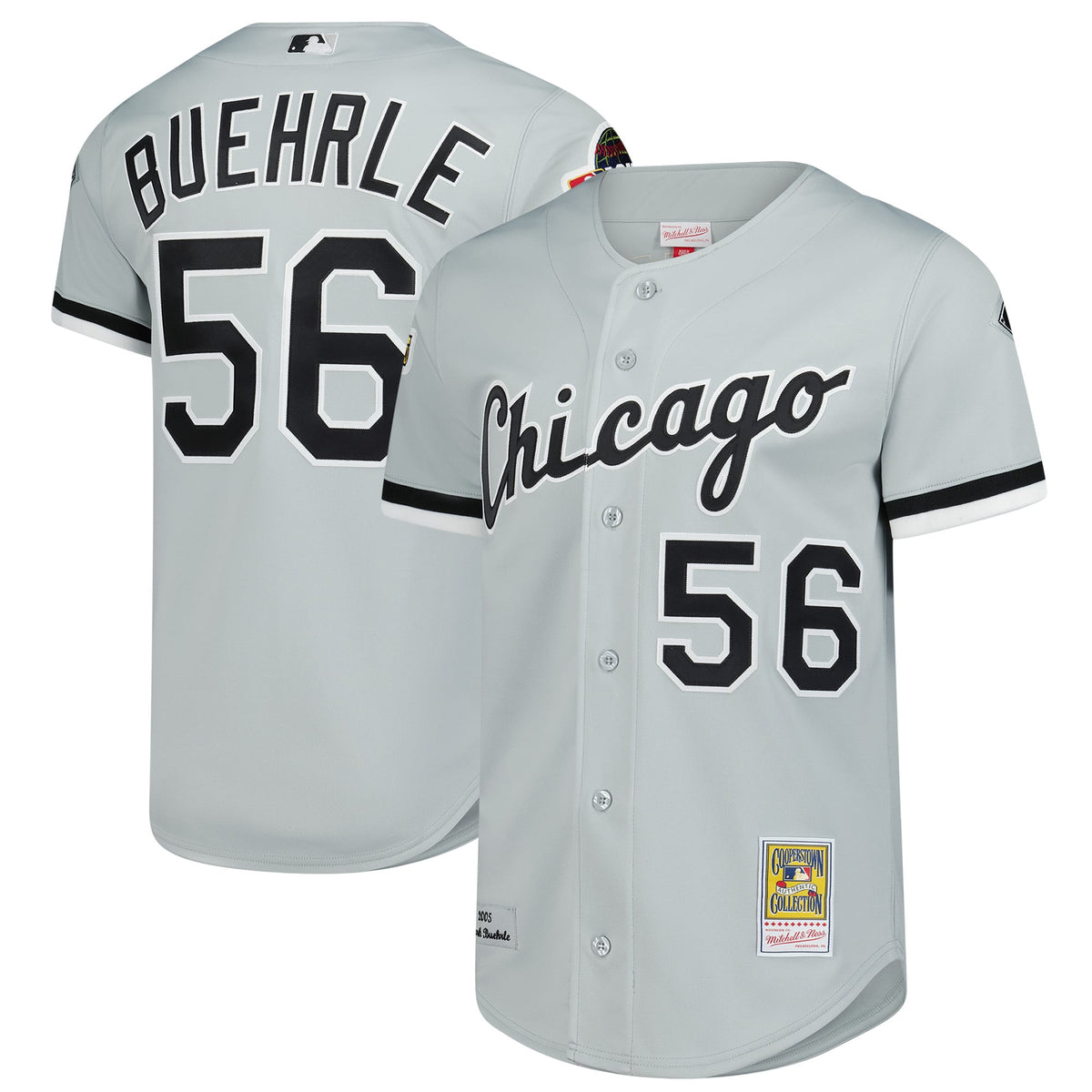 Men's Chicago White Sox Mark Buehrle Mitchell & Ness Gray 2005 Throwback Authentic Jersey