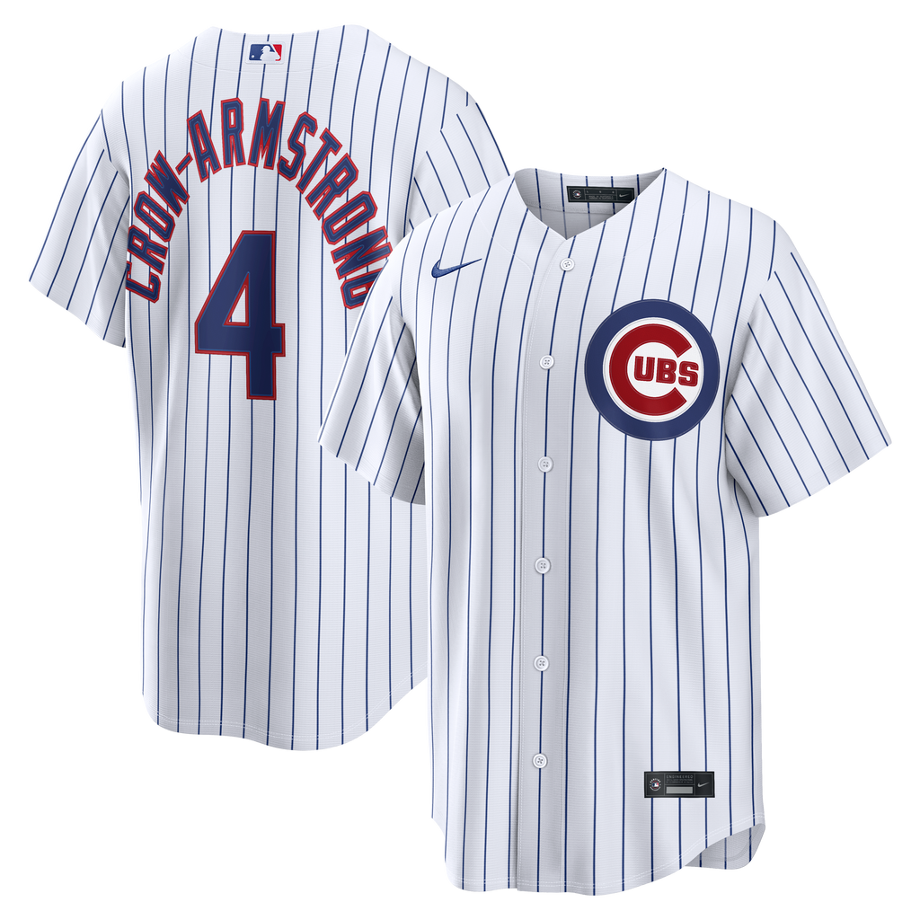 Men's Chicago Cubs Pete Crow-Armstrong Nike White Home Replica Jersey