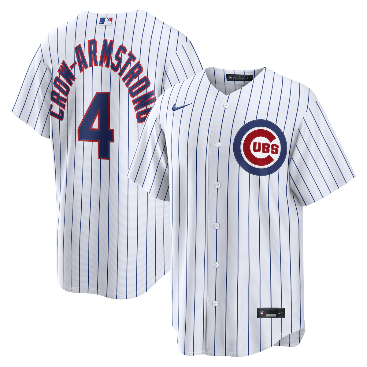 Men's Chicago Cubs Pete Crow-Armstrong Nike White Home Replica Jersey