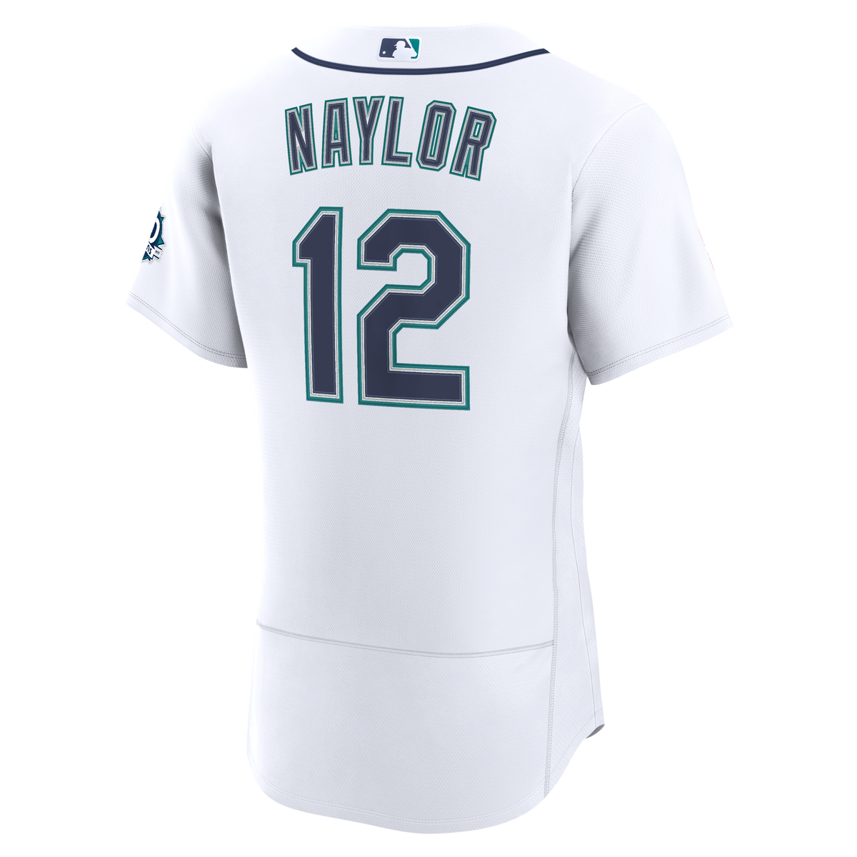 Men's Seattle Mariners Josh Naylor Nike White Home 50th Season Authentic Jersey