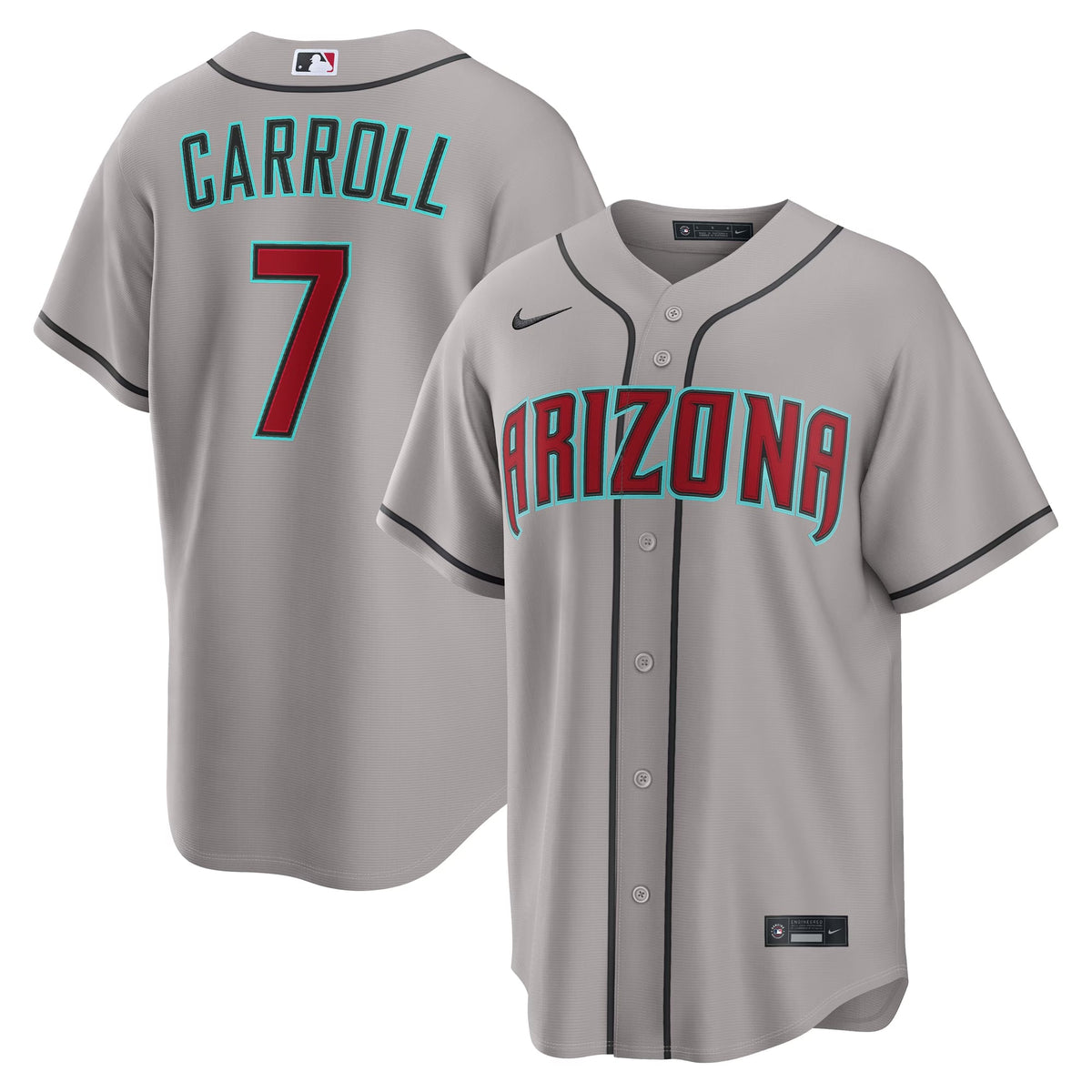 Men's Arizona Diamondbacks Corbin Carroll Nike Crimson Alternate 2 Replica Jersey