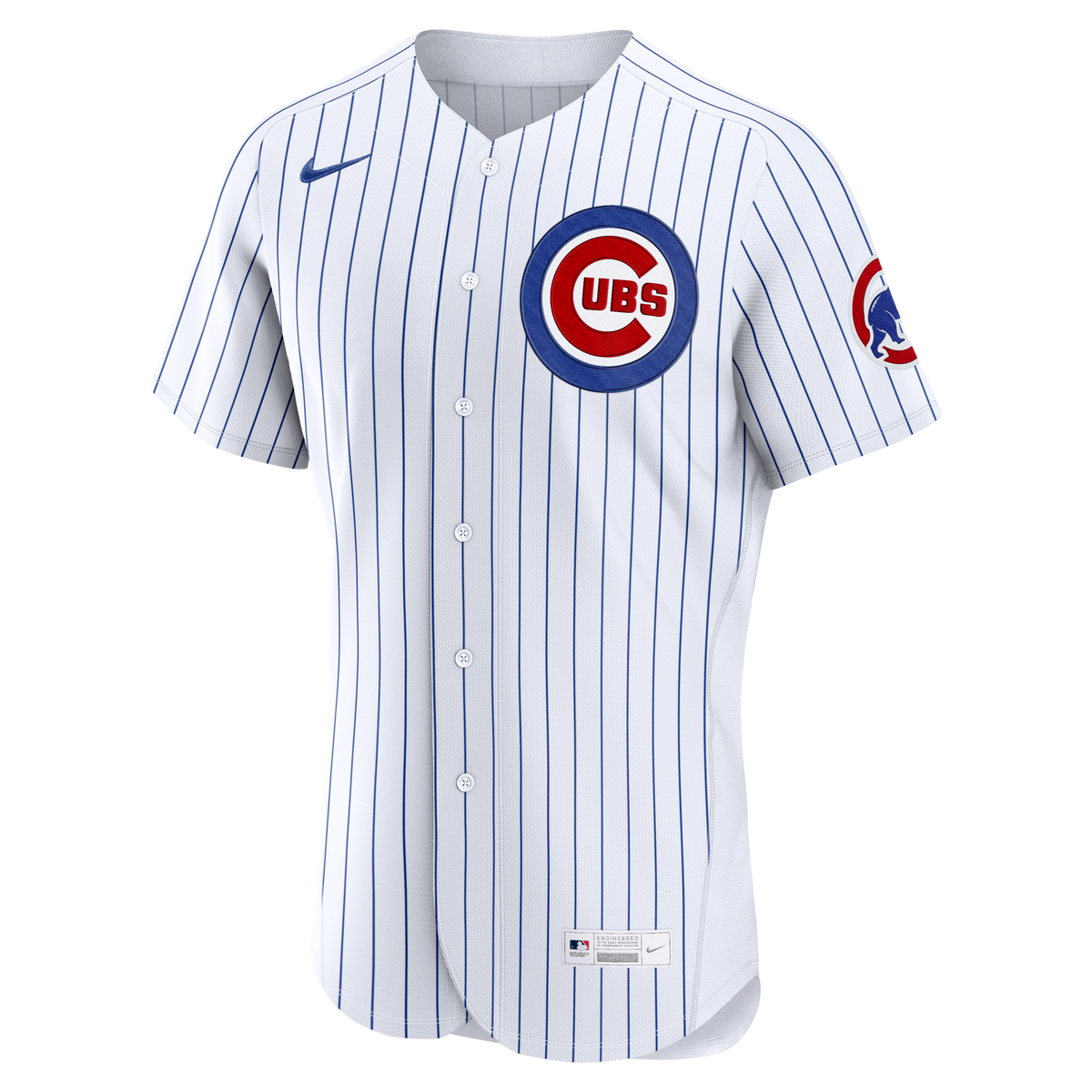 Men's Chicago Cubs Nike White Home Authentic Custom Jersey