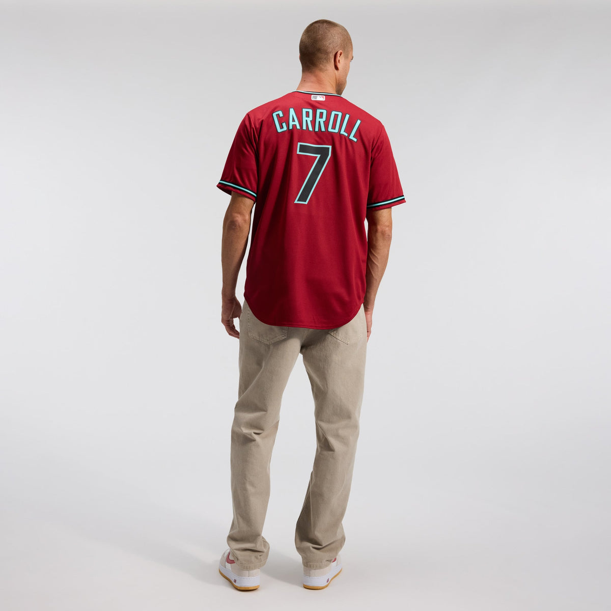 Men's Arizona Diamondbacks Corbin Carroll Nike Crimson Alternate 2 Replica Jersey