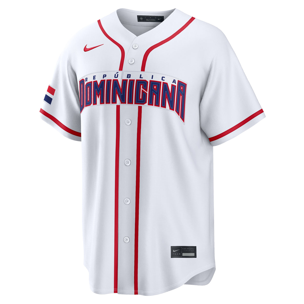 Men's Dominican Republic Baseball Vladimir Guerrero Jr. Nike White 2026 World Baseball Classic Home Stadium Jersey
