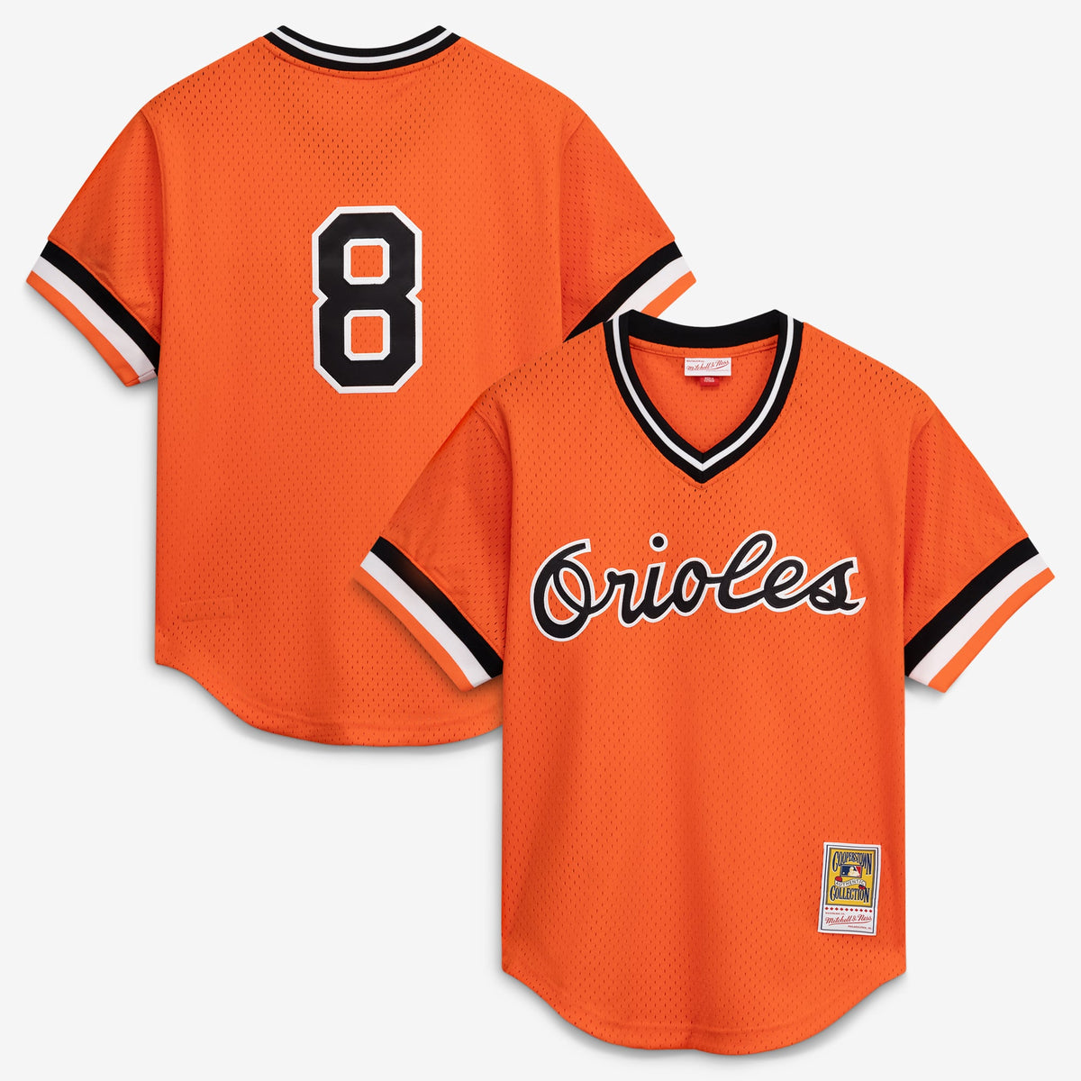 Men's Baltimore Orioles Cal Ripken Jr. Mitchell & Ness White Authentic Batting Practice Jersey