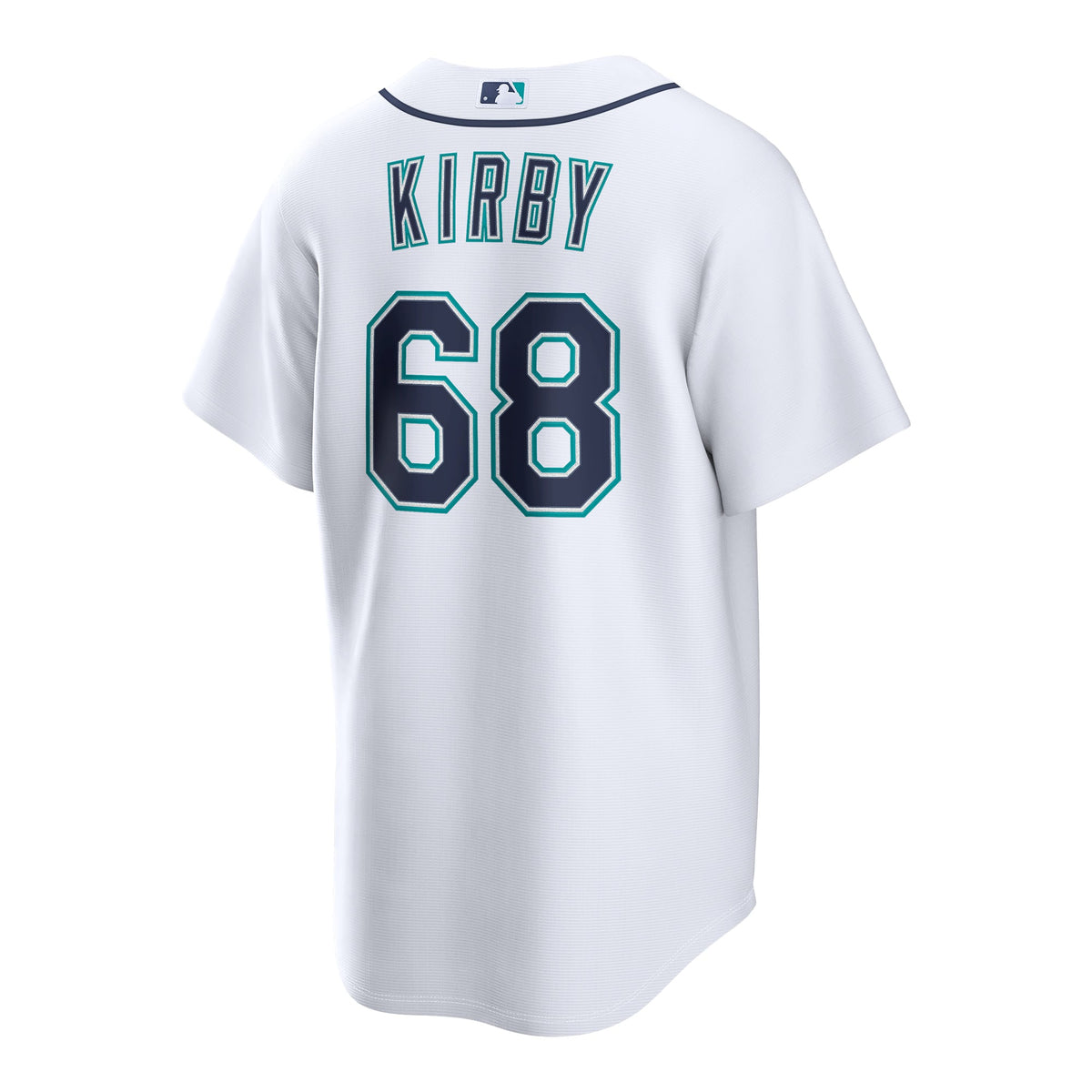 Men's Seattle Mariners George Kirby Nike White Home Replica Jersey
