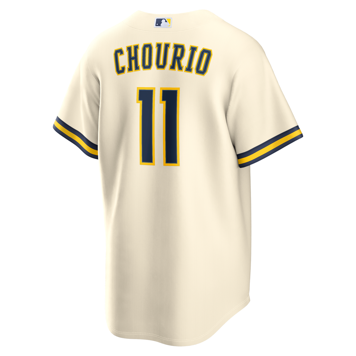 Men's Milwaukee Brewers Jackson Chourio Nike Cream Home Replica Jersey