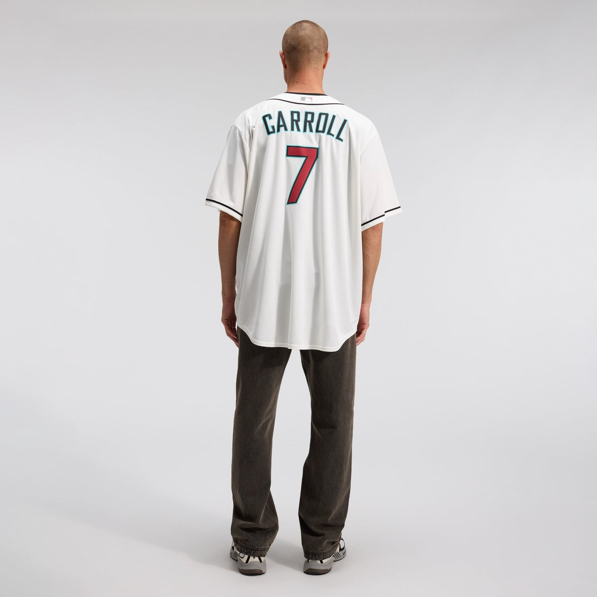 Men's Arizona Diamondbacks Corbin Carroll Nike Cream Home Replica Jersey