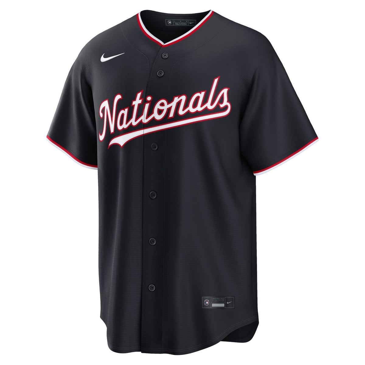 Men's Washington Nationals James Wood Nike Navy Alternate Replica Jersey