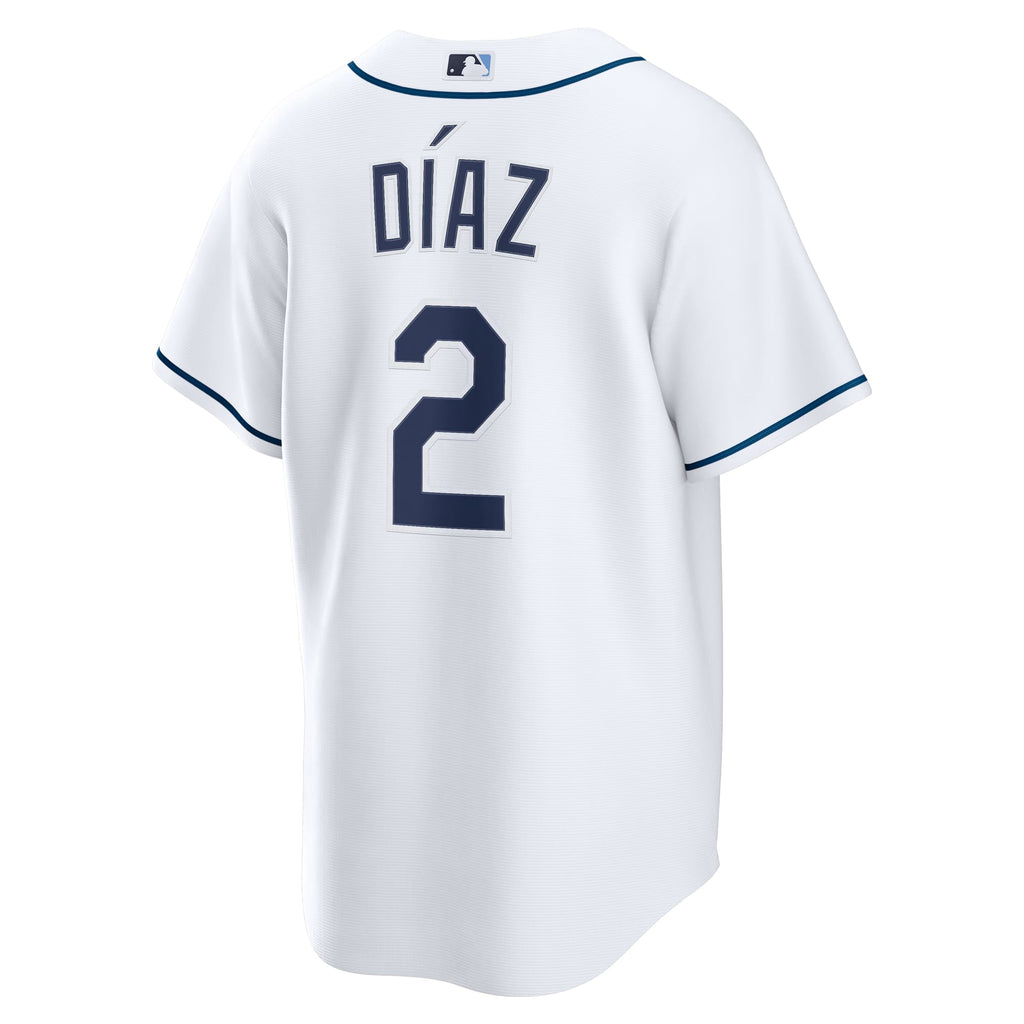 Men's  Tampa Bay Rays Yandy Díaz Nike White Home Replica Jersey
