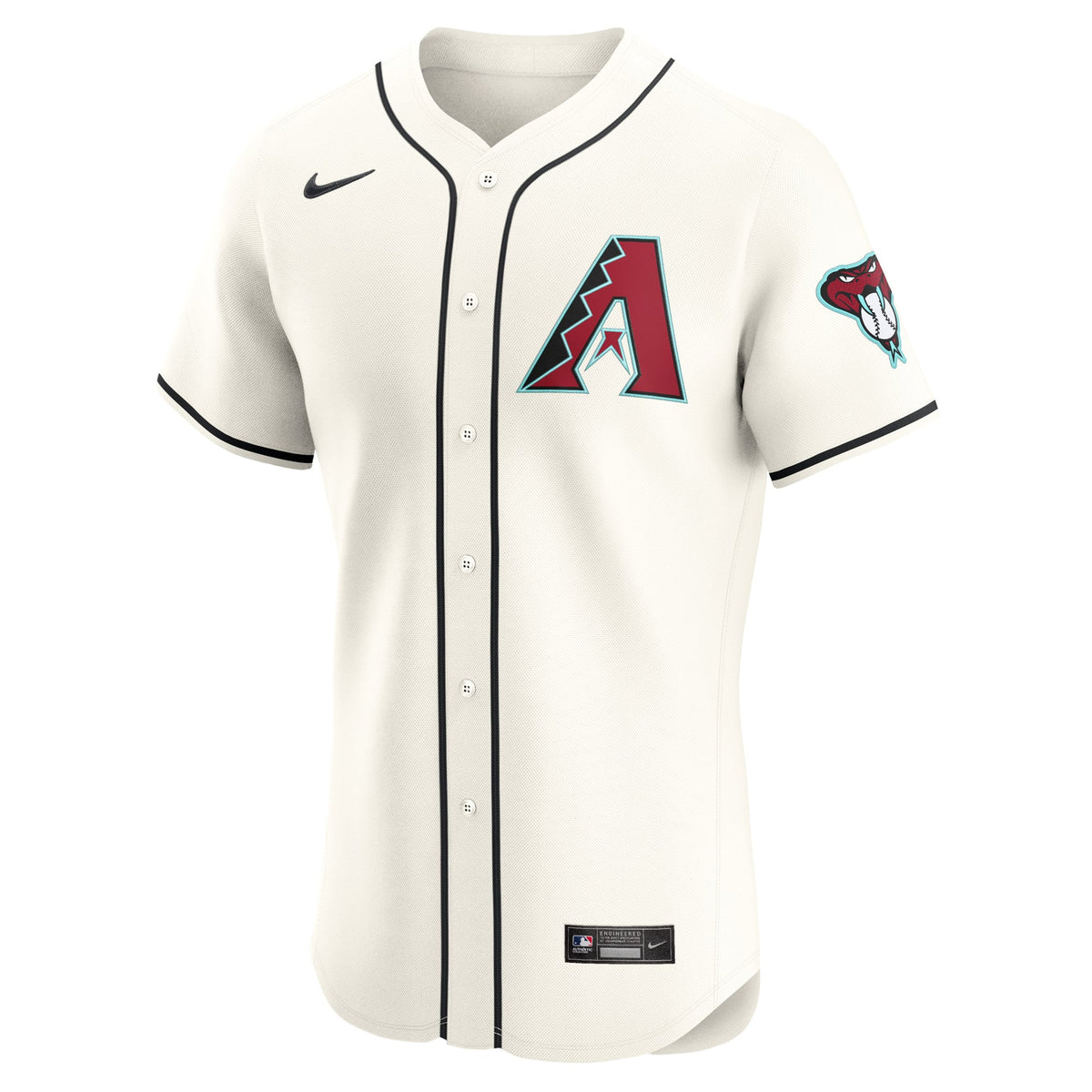 Men's Arizona Diamondbacks  Nike Cream Elite Jersey