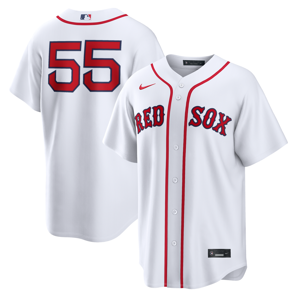 Men's Boston Red Sox Ranger Suárez Nike White Home Replica Jersey