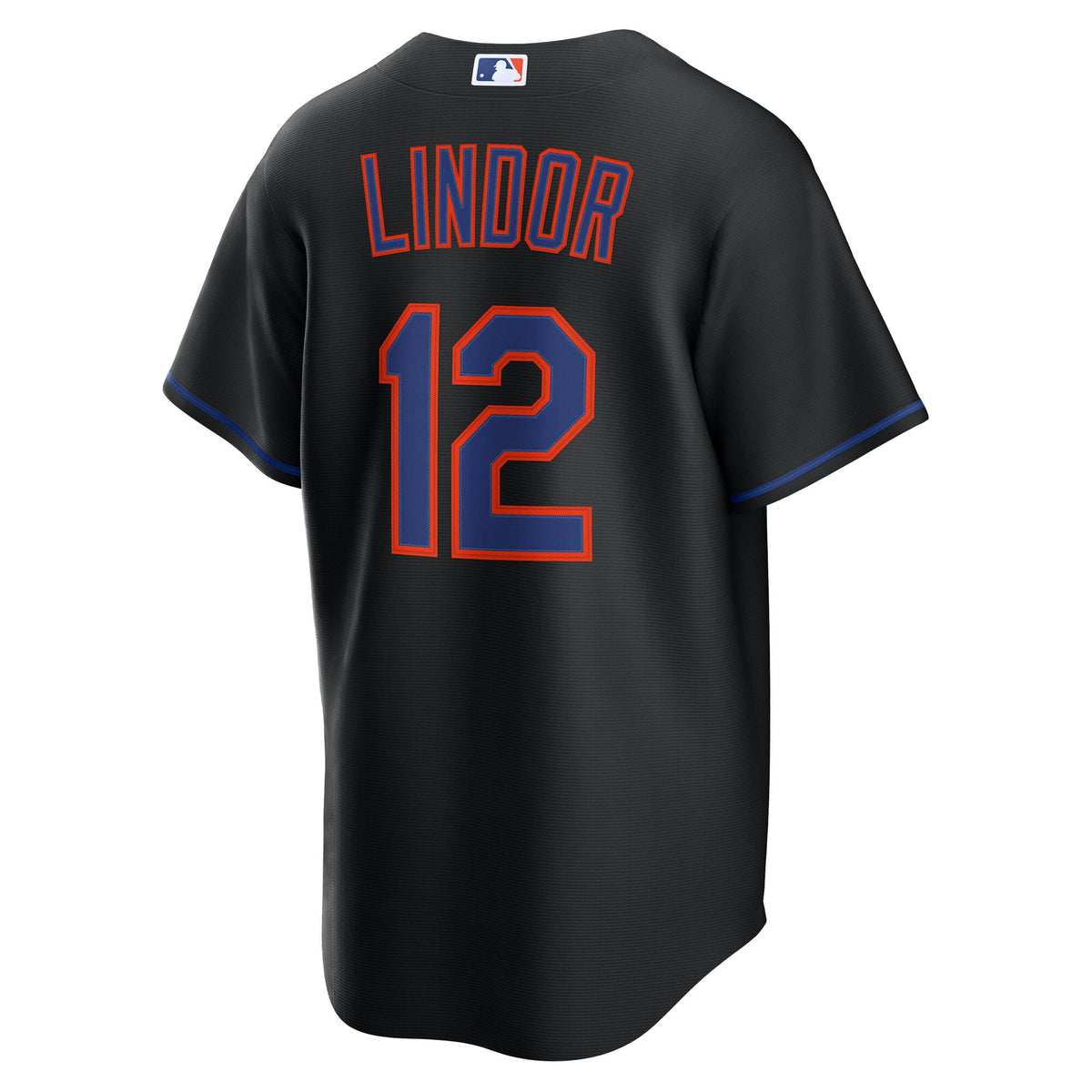 Men's  New York Mets Francisco Lindor Nike Black Alternate Replica Jersey