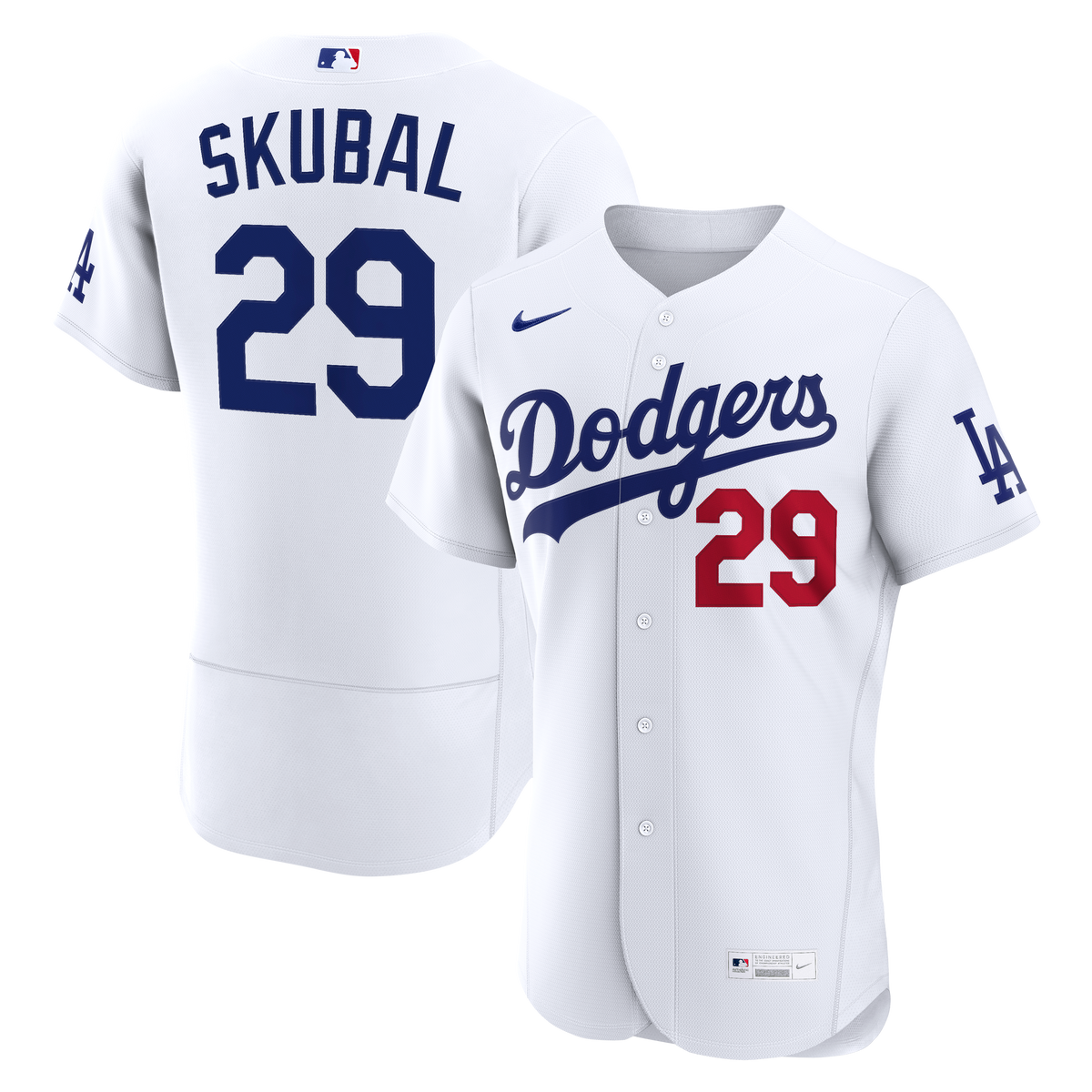 Men's Los Angeles Dodgers Tarik Skubal Nike White Home Authentic Jersey