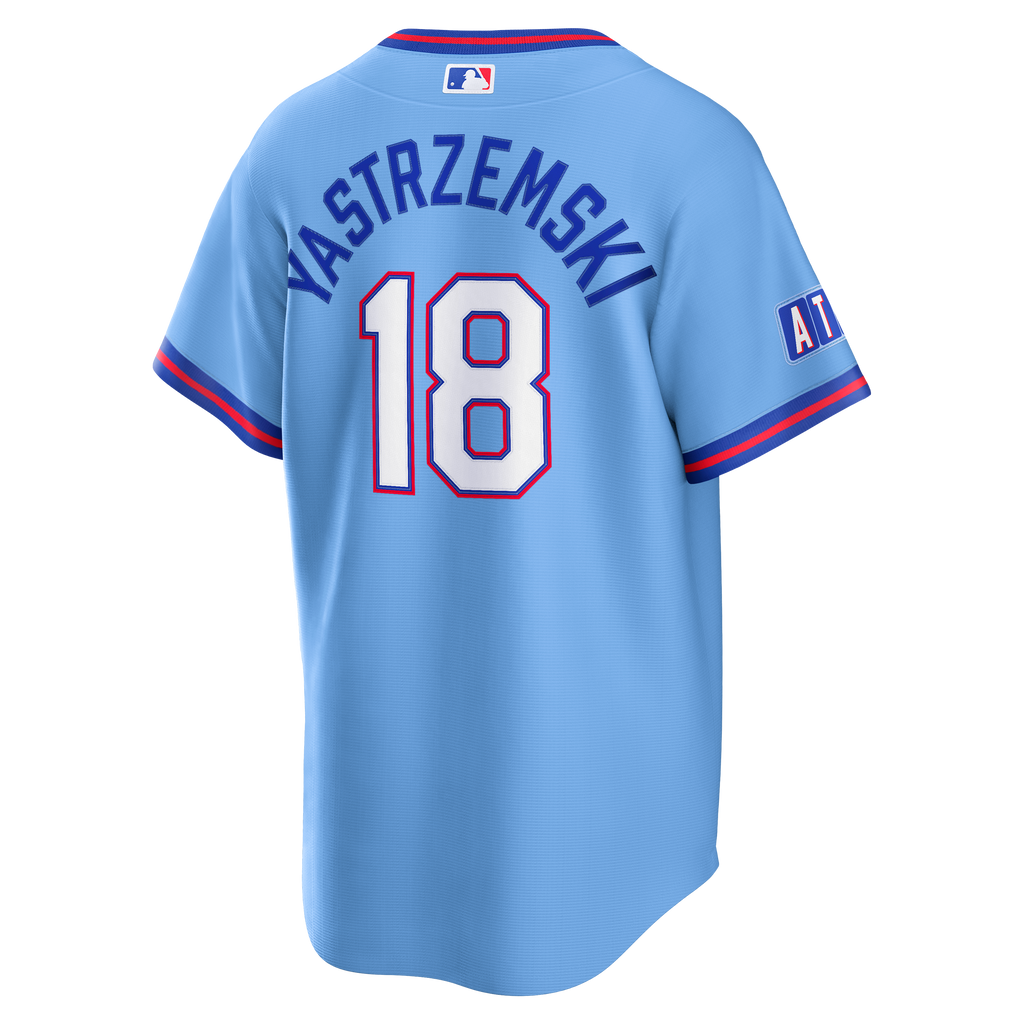 Men's Atlanta Braves Mike Yastrzemski Nike Powder Blue 2026 City Connect Stadium Jersey