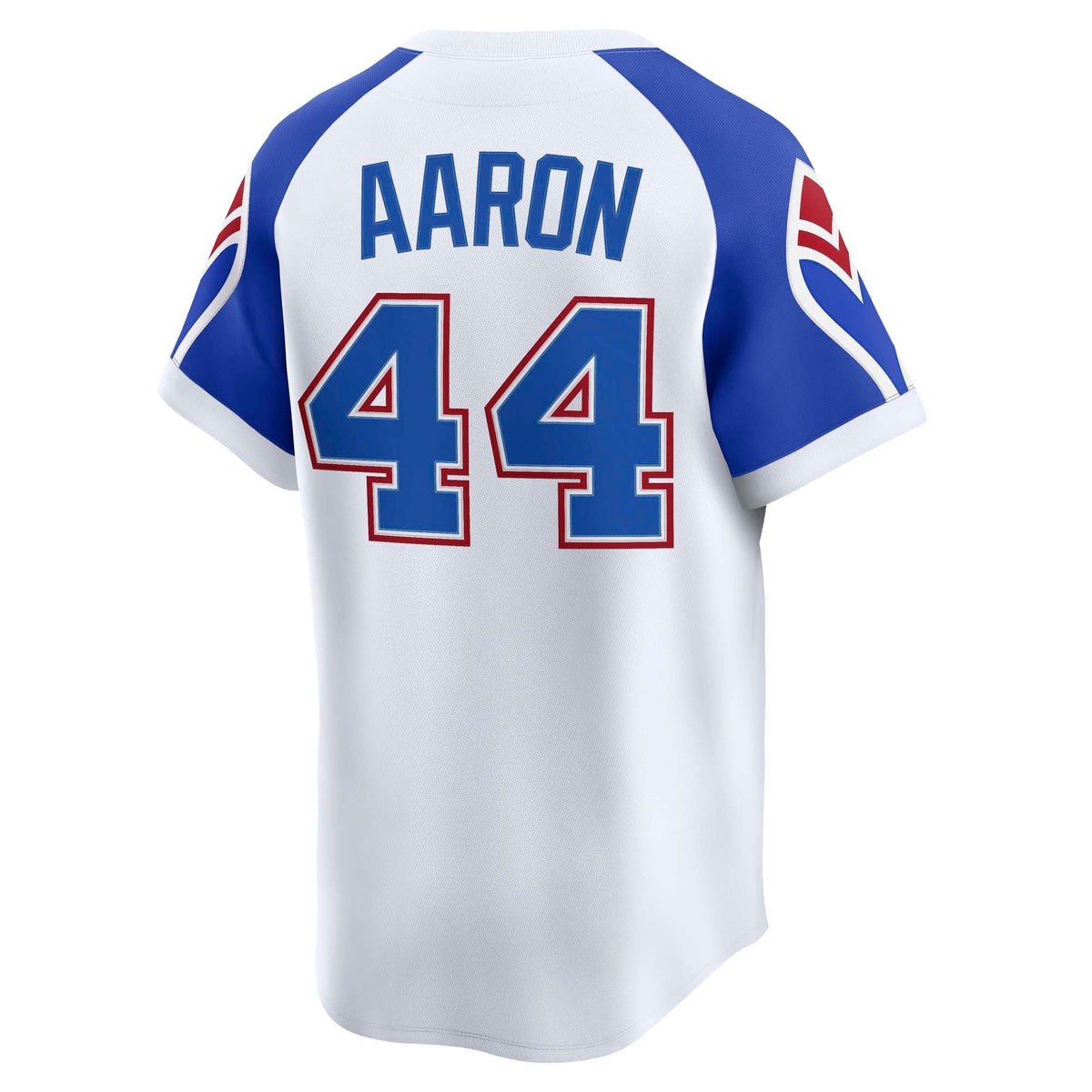 Men's Atlanta Braves Hank Aaron Nike White Throwback Cooperstown Collection Limited Jersey