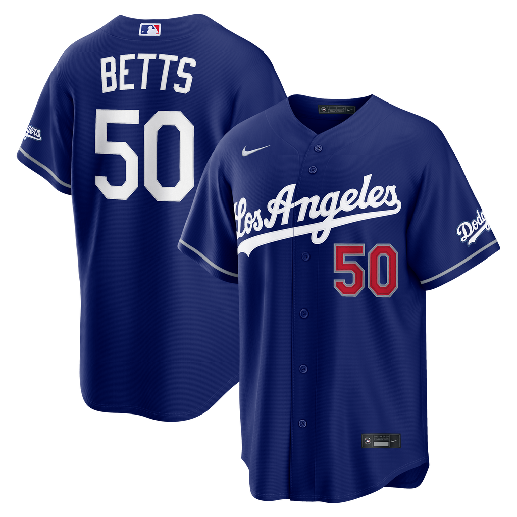 Men's Los Angeles Dodgers Mookie Betts Nike Royal Alternate Stadium Jersey