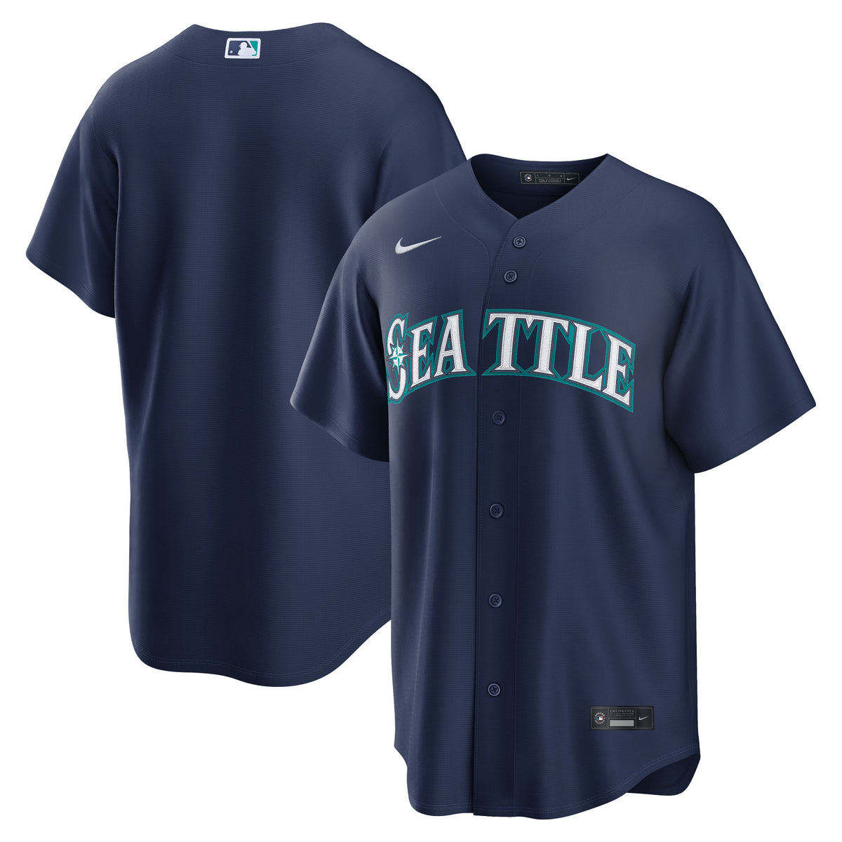 Men's Seattle Mariners  Nike Navy Road Replica Jersey
