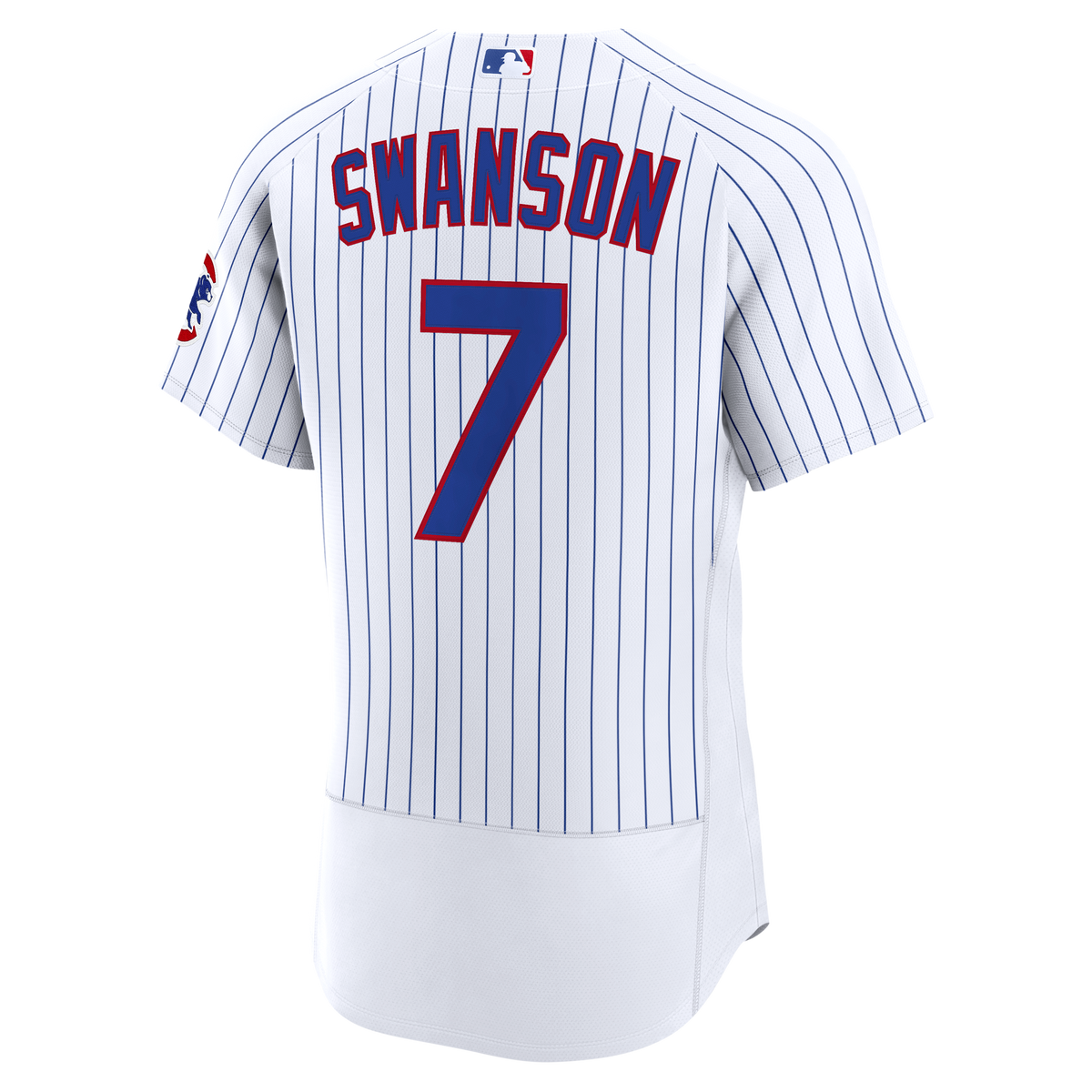 Men's Chicago Cubs Dansby Swanson Nike White Home Authentic Jersey