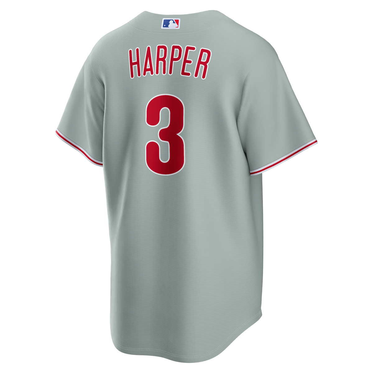 Men's Philadelphia Phillies Bryce Harper Nike Gray Road Replica Jersey