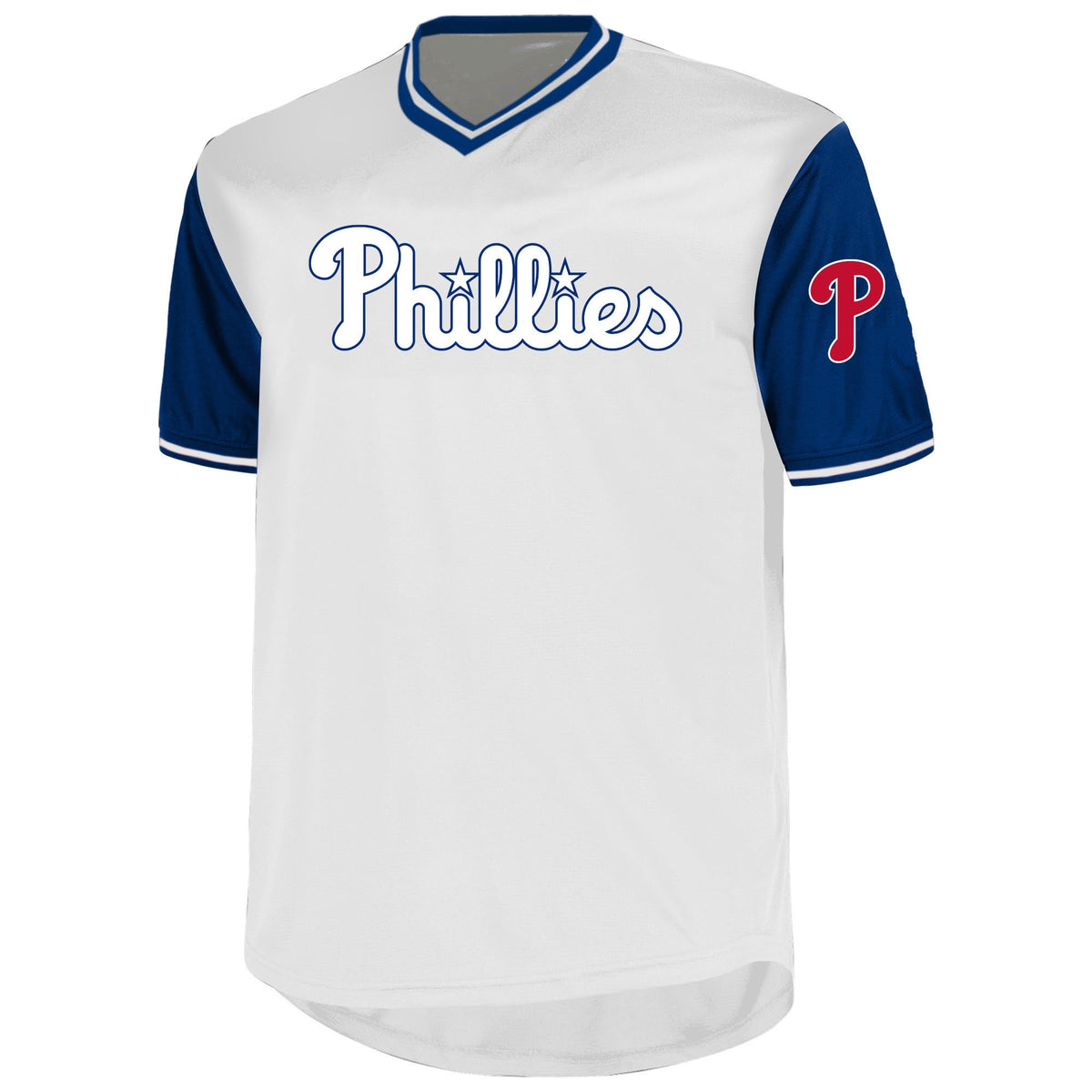 Men's Philadelphia Phillies Bryce Harper Profile White Big & Tall Name & Number Jersey
