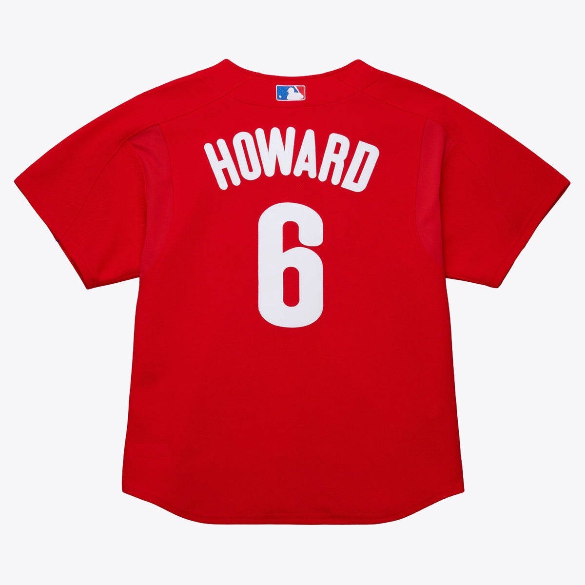 Men's Philadelphia Phillies Ryan Howard Mitchell & Ness Red Big & Tall Cooperstown Mesh Batting Practice Jersey