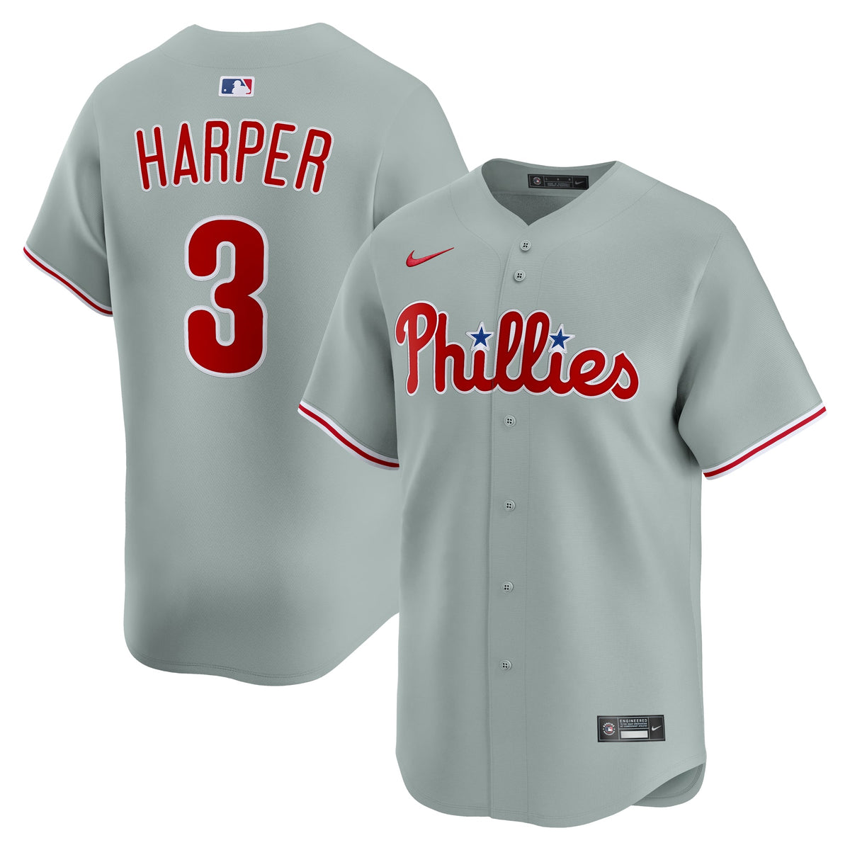 Men's Philadelphia Phillies Bryce Harper Nike Light Blue Alternate Limited Player Jersey