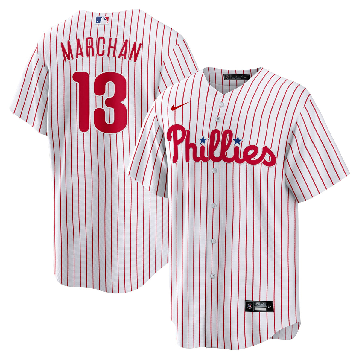 Men's Philadelphia Phillies Rafael Marchán Nike White Home Replica Jersey